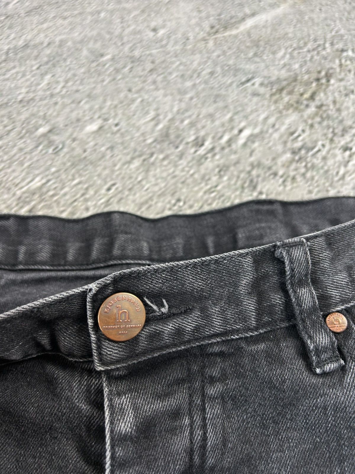 Han Kjobenhavn Han Kjobenhavn Black Selvedge Selvage Denim Pants Lean Fit Size US 34 / EU 50 - 3 Thumbnail