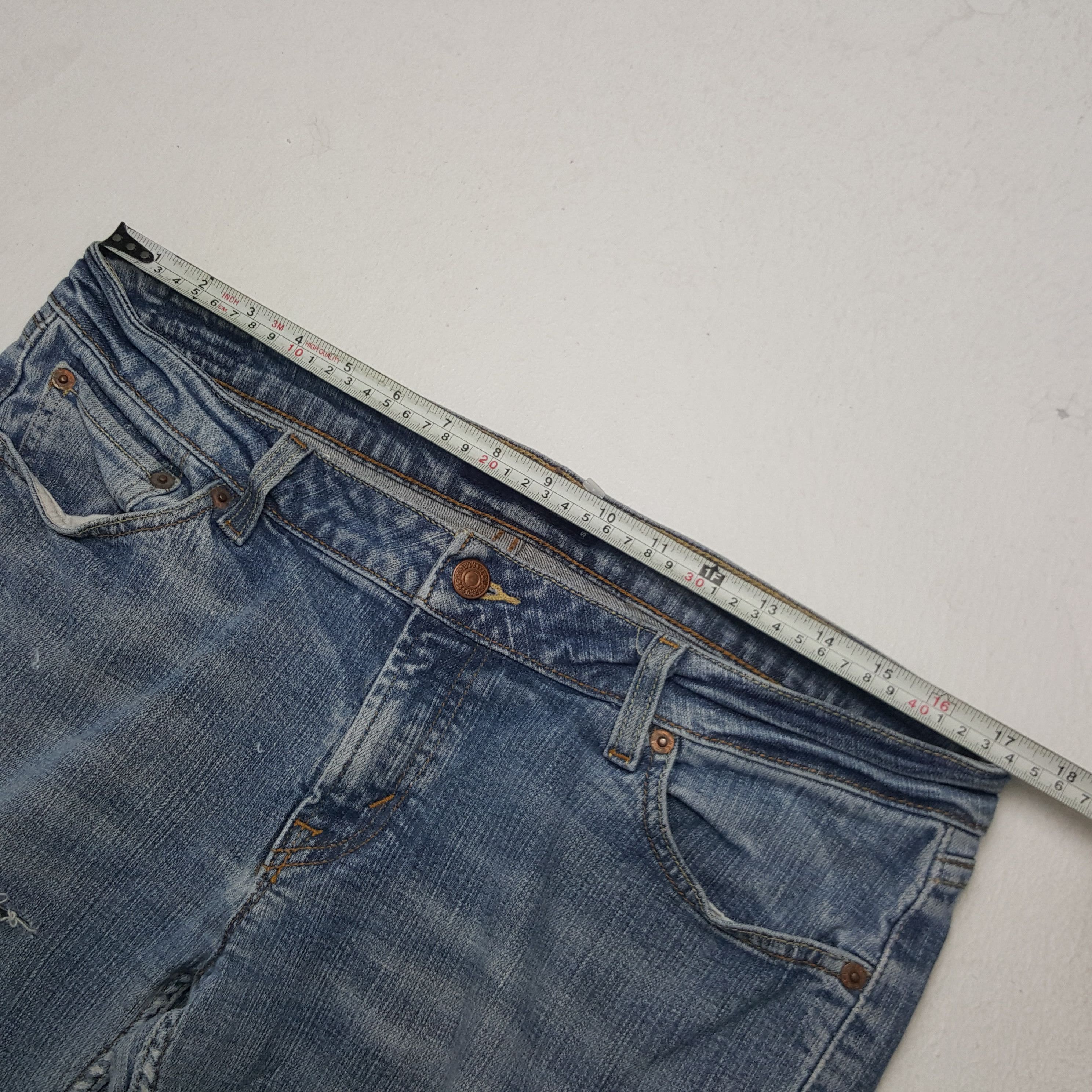 Levi's × Vintage Vintage Levi's American Distressed Style Denim Jeans Size US 34 / EU 50 - 9 Thumbnail