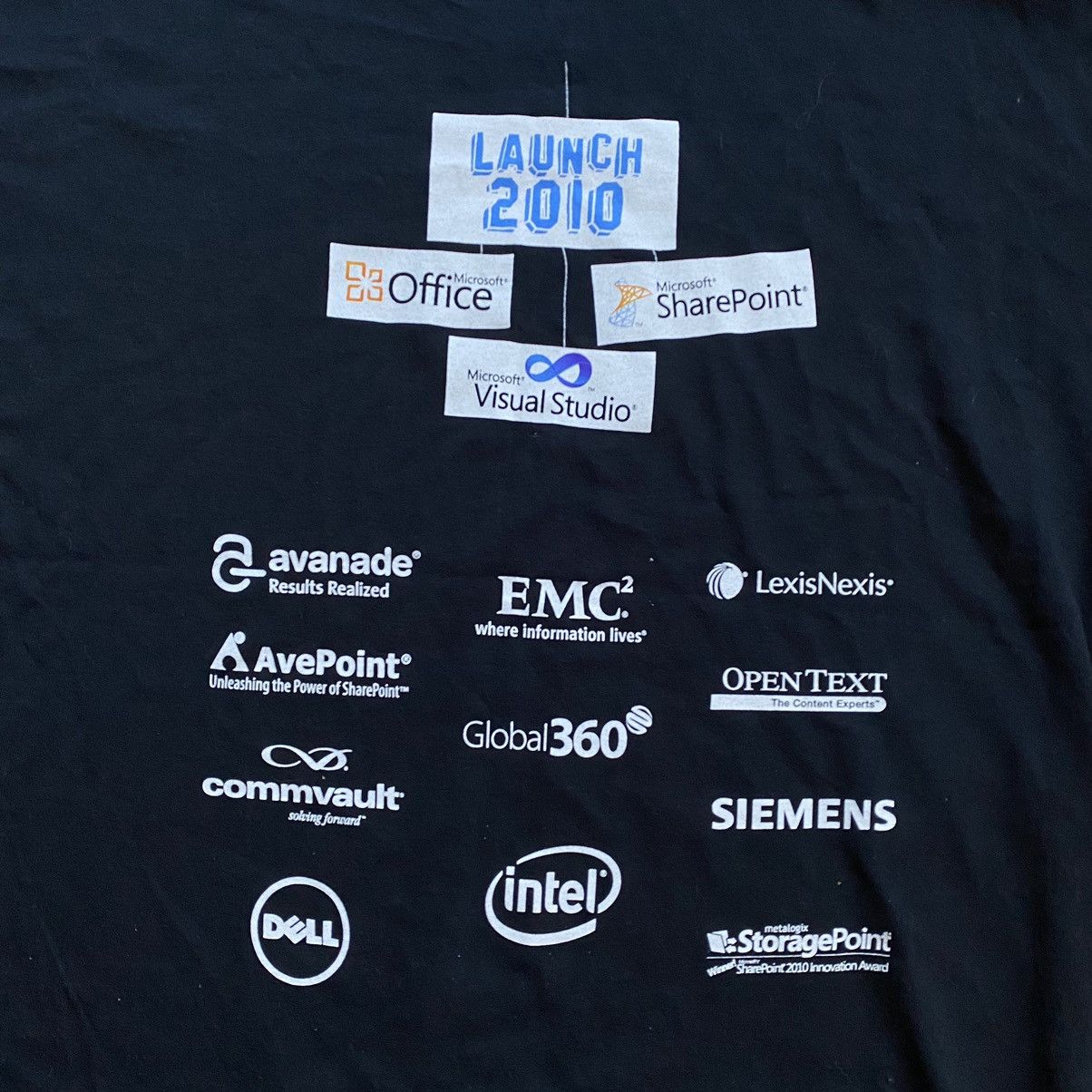 Microsoft AMAZING MICROSOFT BIG LOGO LAUNCH 2010 T SHIRT Size US XL / EU 56 / 4 - 4 Thumbnail