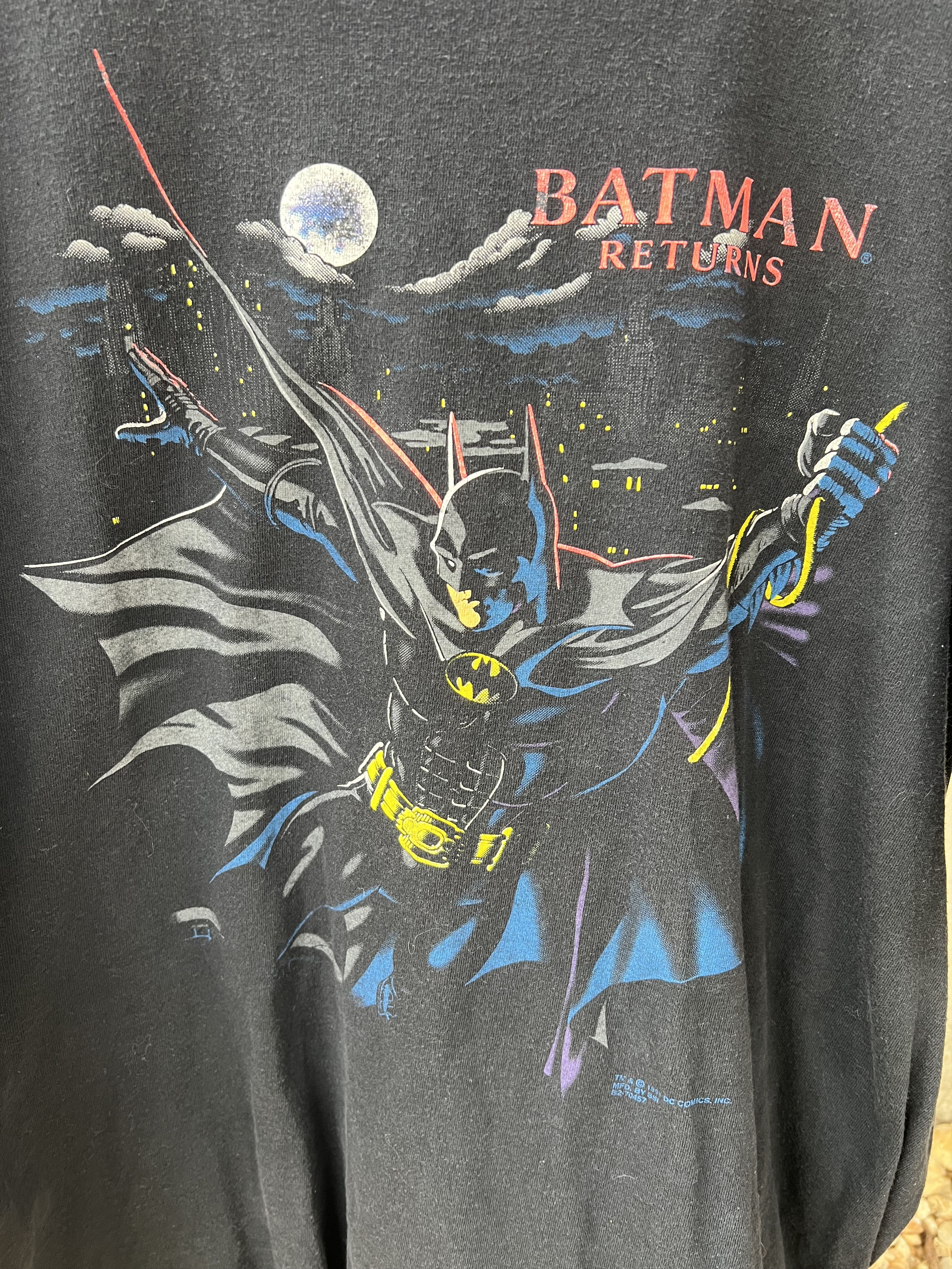 DC Comics 1991 Batman Returns Tee Tim Burton DC Comics Dark Knight Size US XL / EU 56 / 4 - 2 Thumbnail