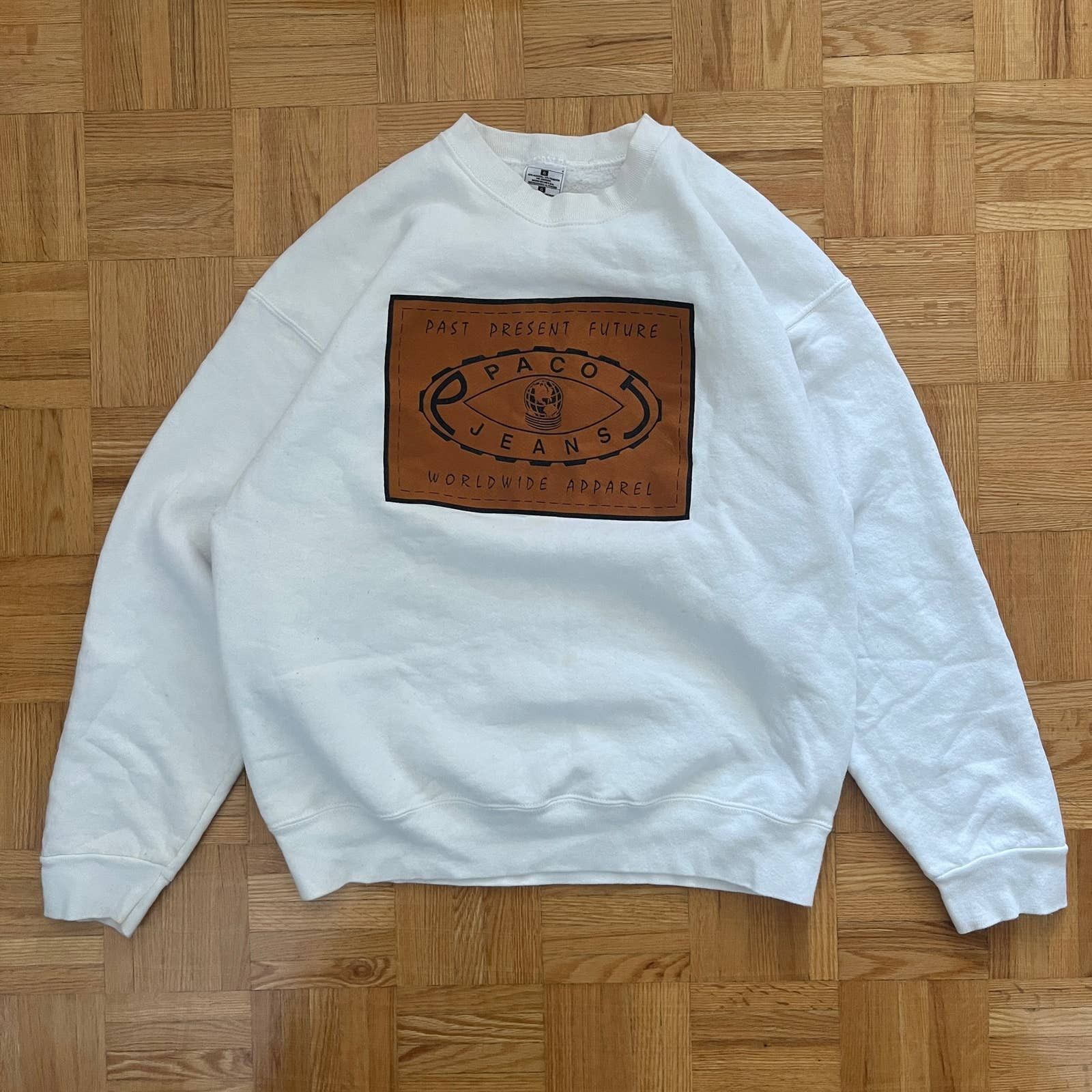 Vintage Vintage Paco Jeans Made in USA Sweatshirt Size Large Size US L / EU 52-54 / 3 - 1 Thumbnail