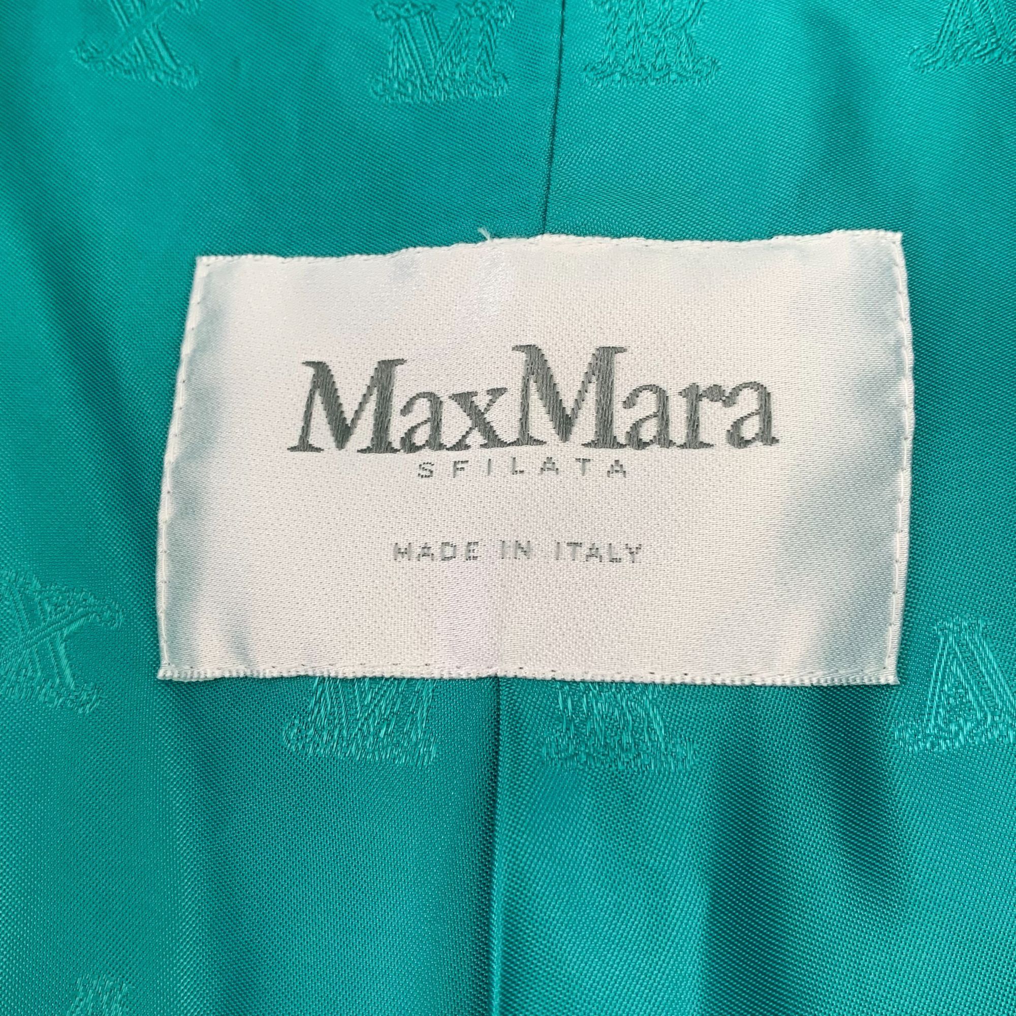 Max Mara Max Mara Turquoise Teddy Bear Wool & Alpaca Coat Womens Doub Size M / US 6-8 / IT 42-44 - 6 Thumbnail