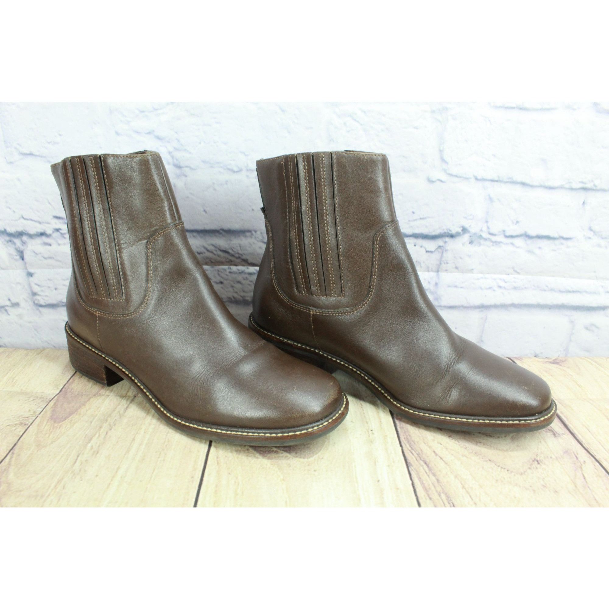 L.L. Bean LL Bean Brown Leather Chelsea Ankle Boots Size US 7 / IT 37 - 2 Thumbnail