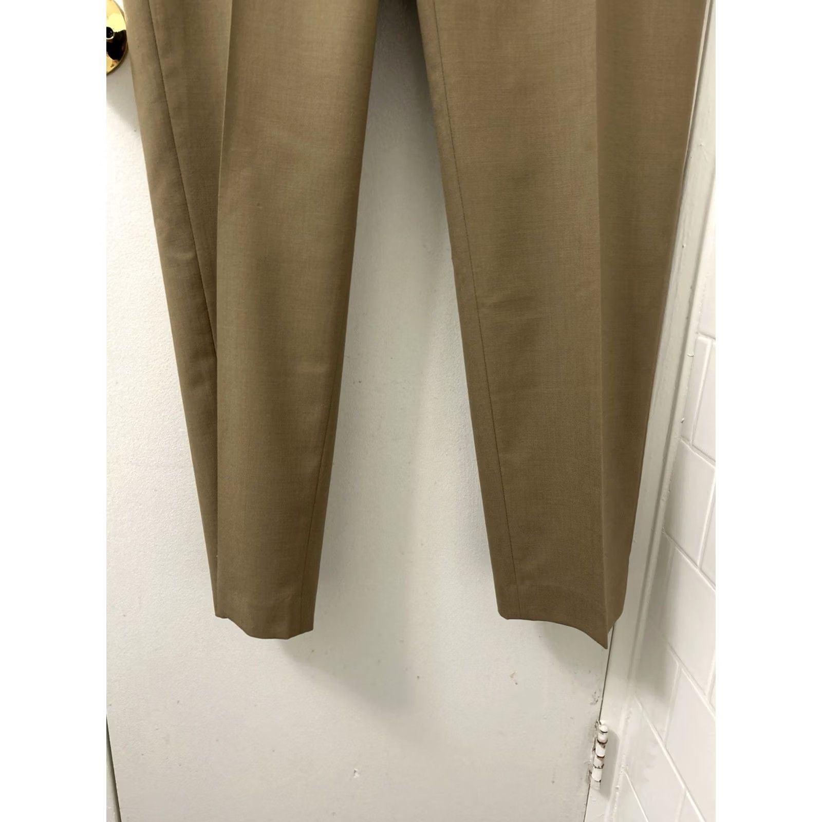 Ralph Lauren Lauren Ralph Lauren Pants Mens 38x30 Tan 100% Wool Total Comfort Pockets Dress Pants Business Workwear Front Zipper Button Flat Front Classic Size US 38 / EU 54 - 3 Thumbnail