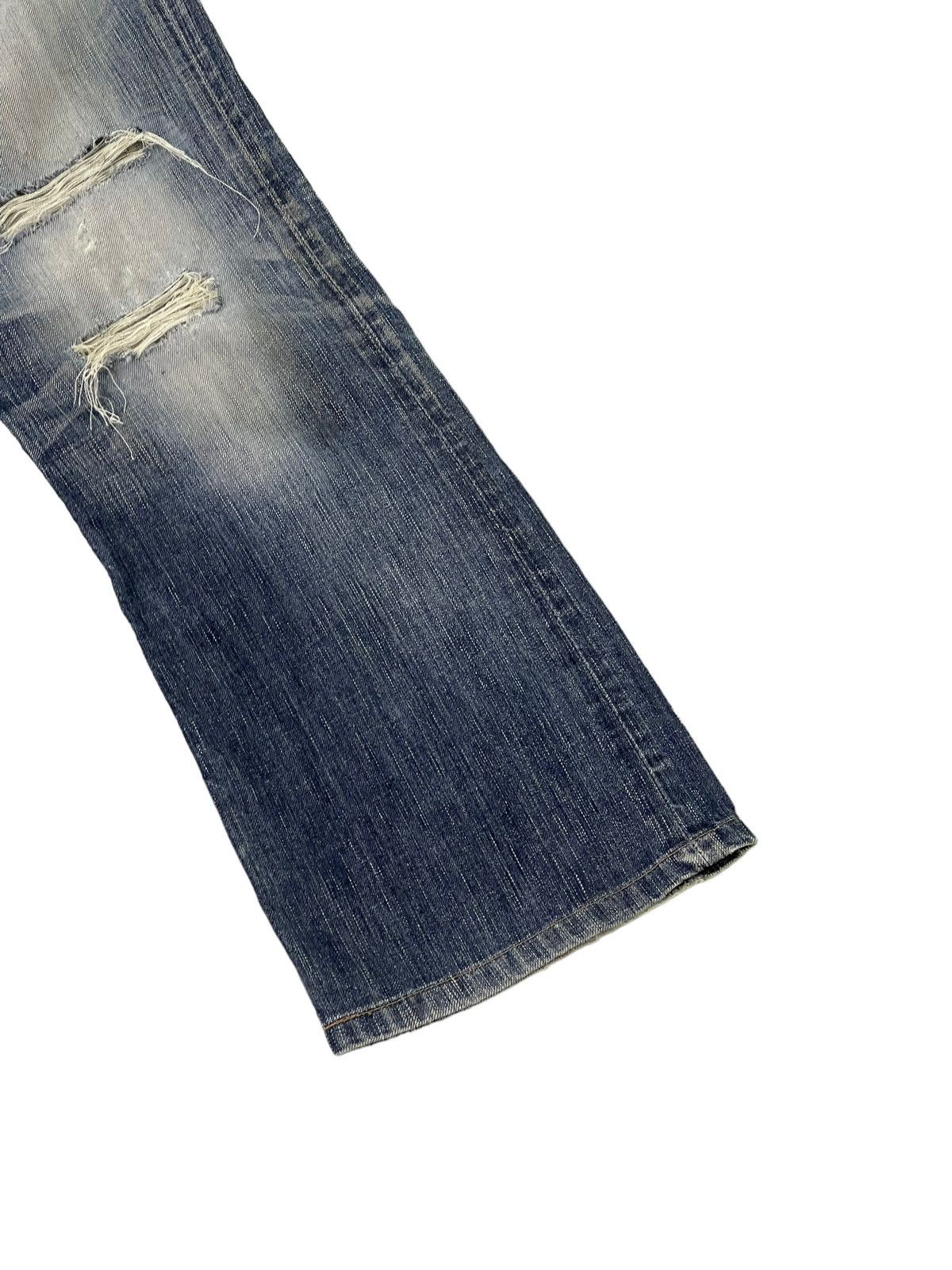 Edwin Distress Jeans Edwin Japan Thrash Regular Straight 7🟦3 Size US 30 / EU 46 - 4 Thumbnail