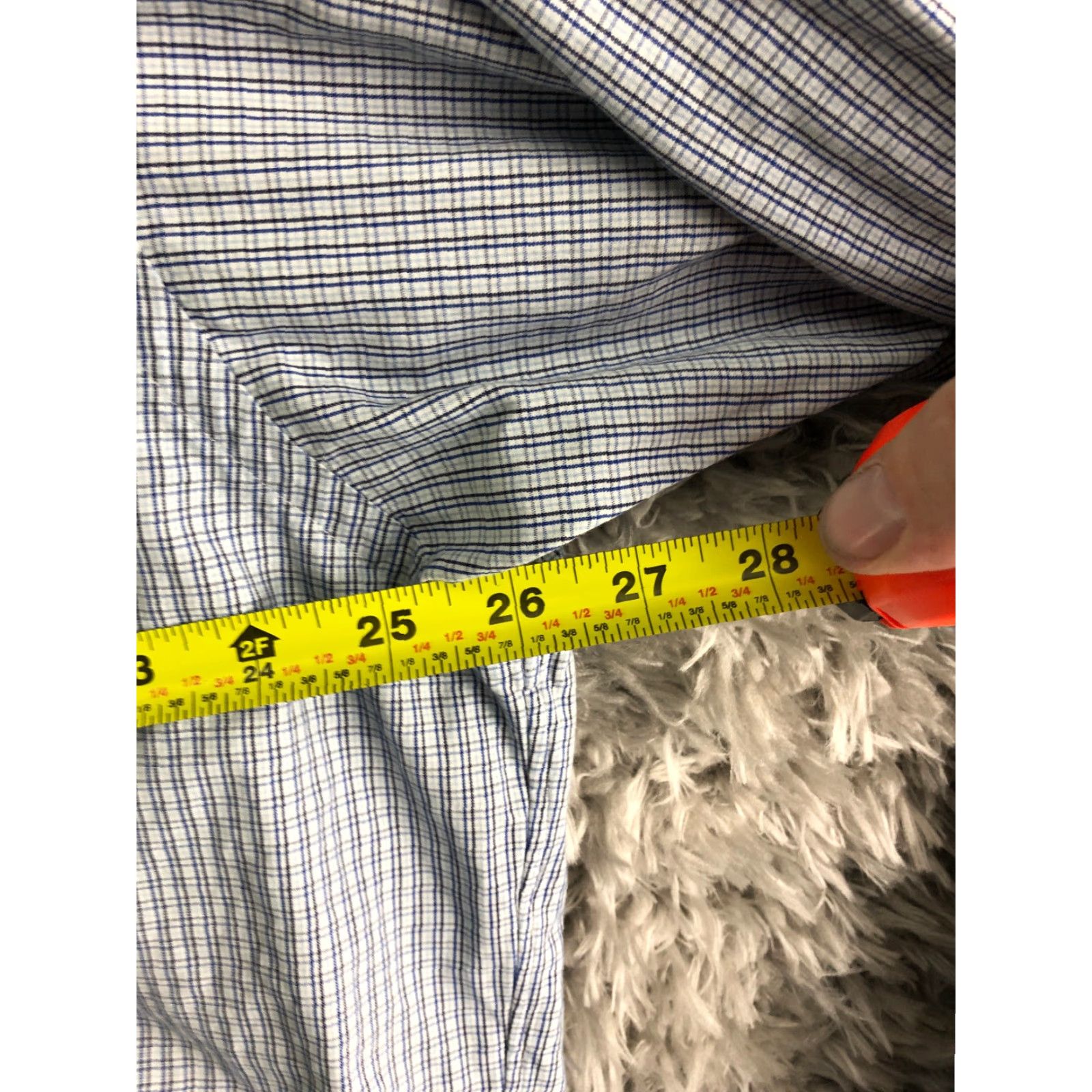 Polo Ralph Lauren Polo Ralph Lauren Lowell Sport Shirt XL Mens Blue Plaid Long Sleeve Spread Collar Button-Up Size US XL / EU 56 / 4 - 4 Thumbnail