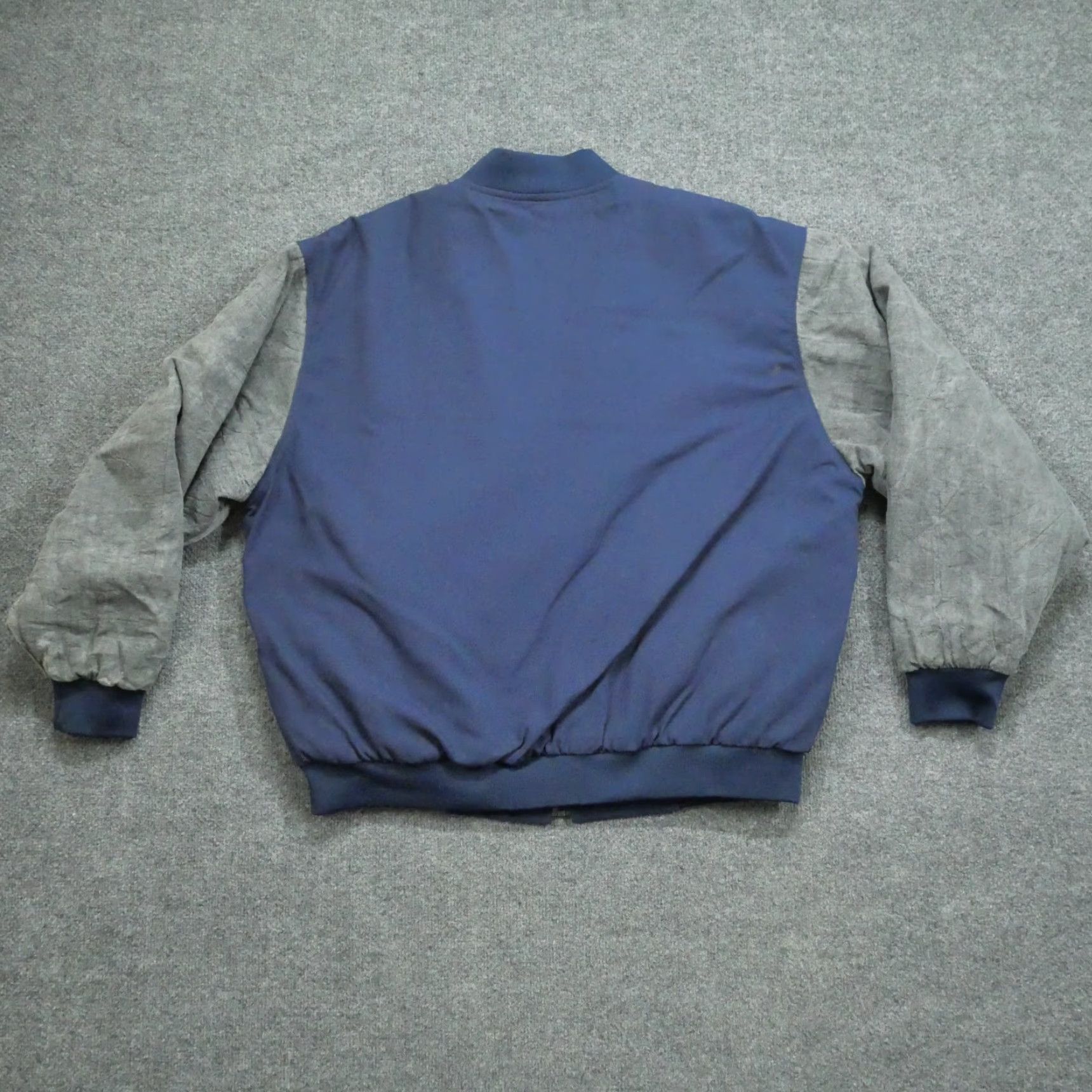 Vintage VINTAGE Nemesis Jacket Mens XL Blue Varsity 90s Quilt Lined Fire Hydrants Snap Cotton Size US XL / EU 56 / 4 - 5 Thumbnail