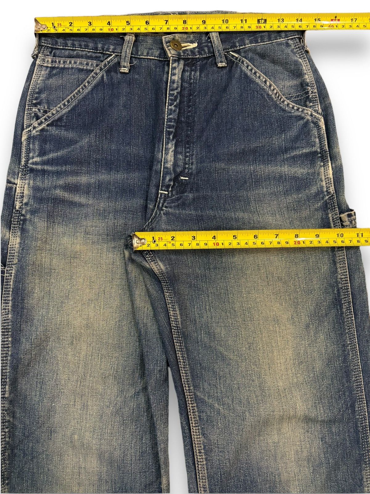 Lee Vintage 90s Lee Mud Wash Baggy Carpenter Jeans Size US 29 - 17 Thumbnail
