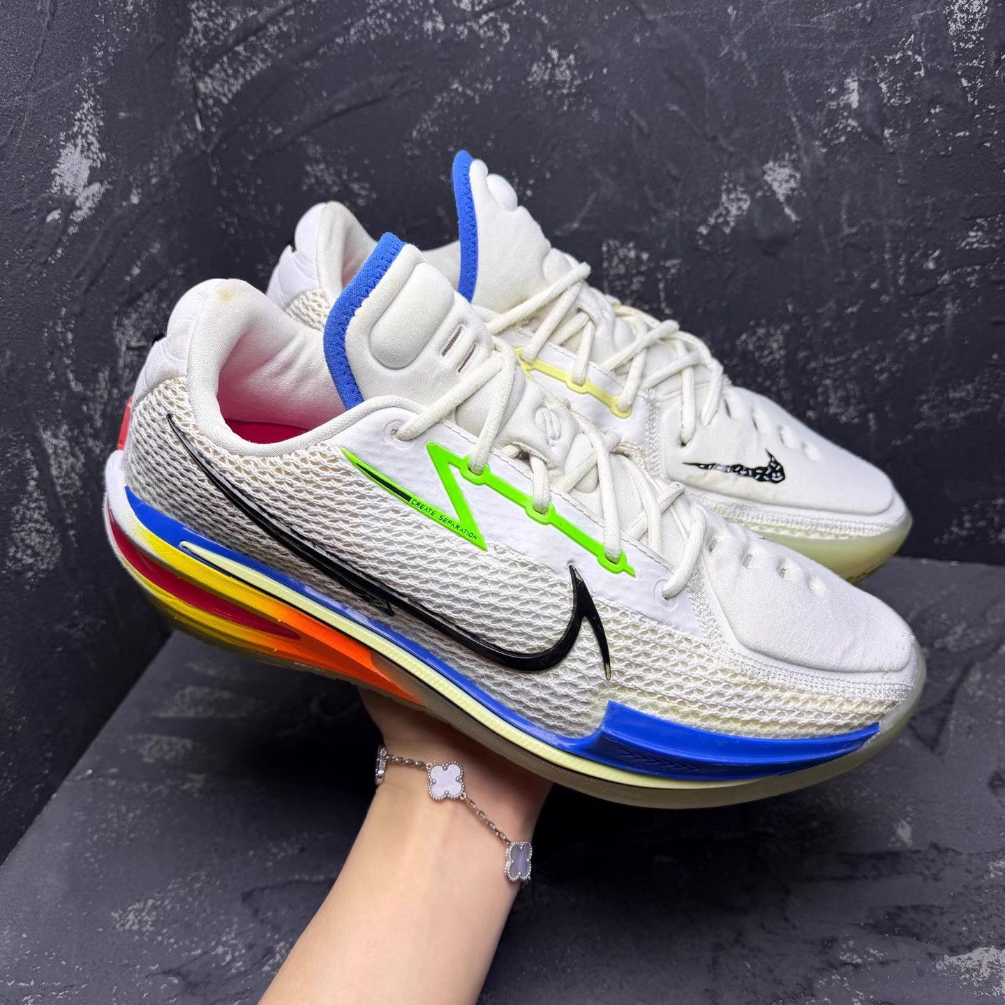Nike Nike G.T. Cut 1 White Blue Q10 Size US 10.5 / EU 43-44 - 3 Thumbnail