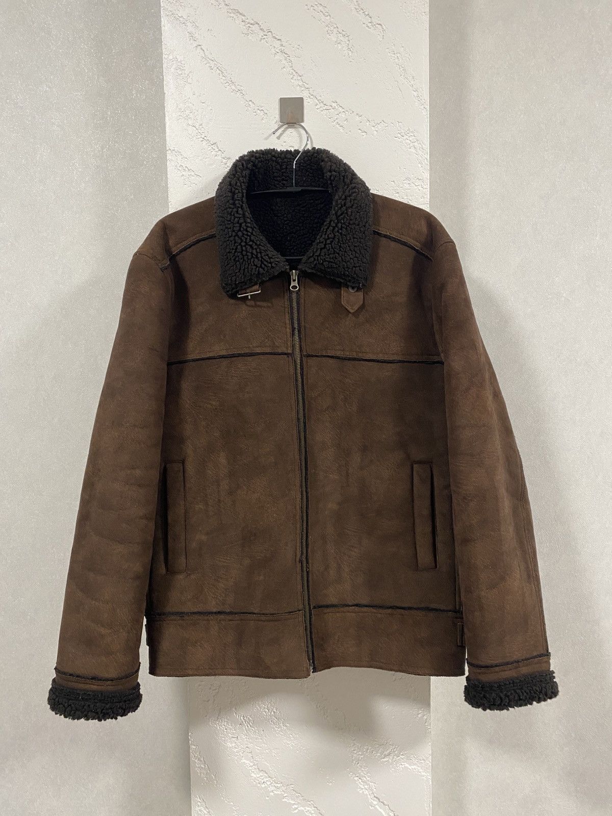 Zara Zara Shearling Coat B-3 Style Sheepskin Jacket Size: L Size US L / EU 52-54 / 3 - 1 Thumbnail