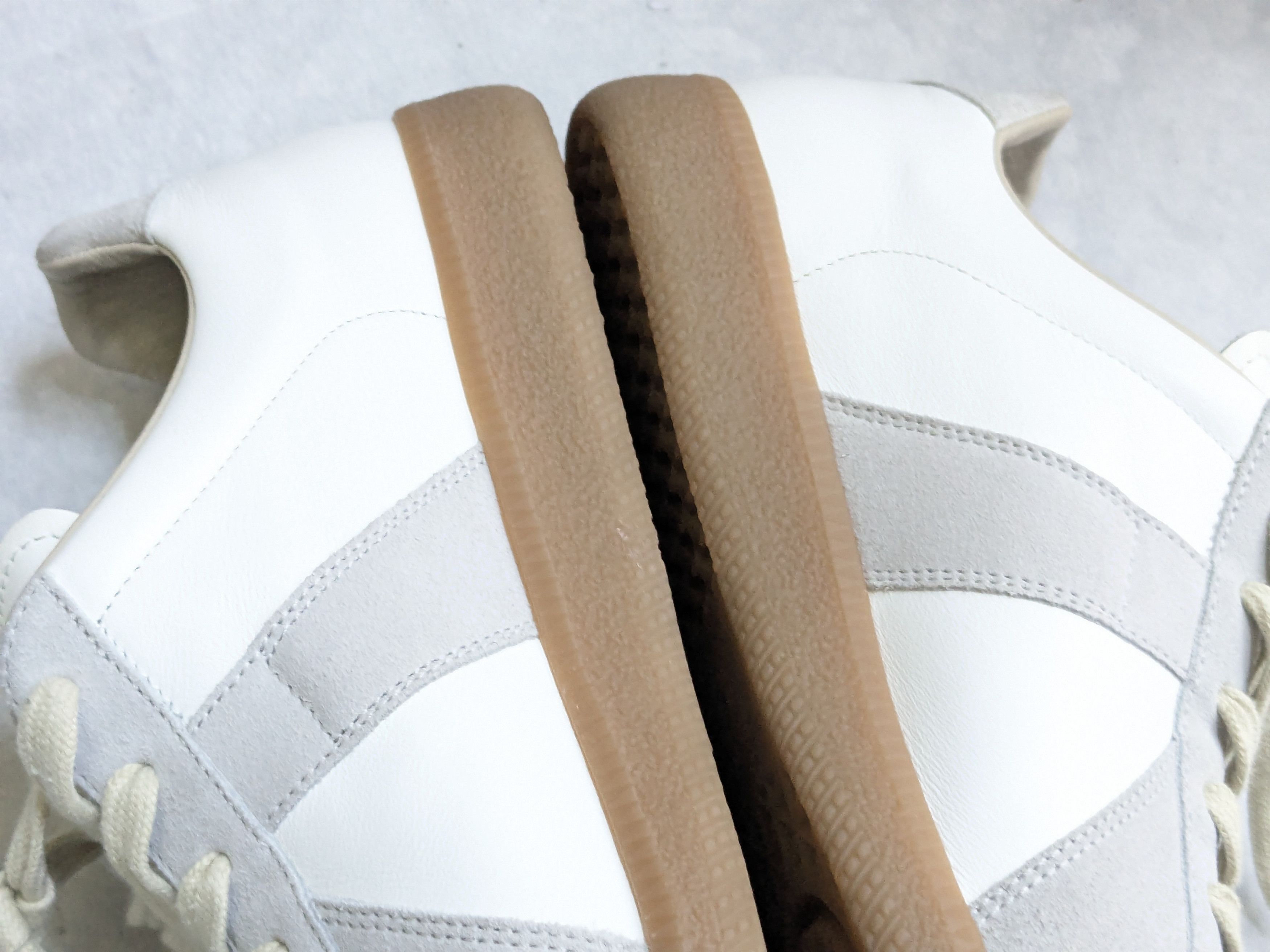 Maison Margiela Maison Margiela GAT Replica White Gray 8.5 41.5 Low Tops Size US 8.5 / EU 41-42 - 16 Thumbnail
