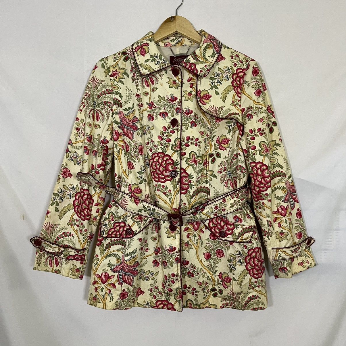 Other VINTAGE CROCODILE LADIES FLORAL BELTED JACKET/COAT Size M / US 6-8 / IT 42-44 - 1 Thumbnail