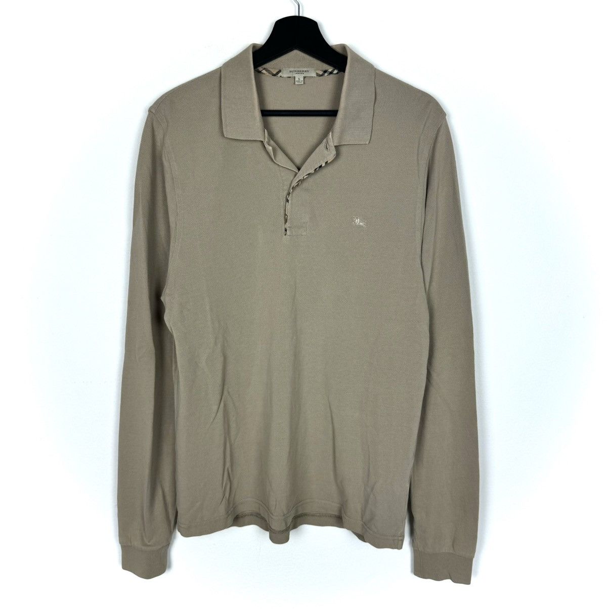 Burberry Burberry vintage polo long sleeve Size US L / EU 52-54 / 3 - 1 Thumbnail