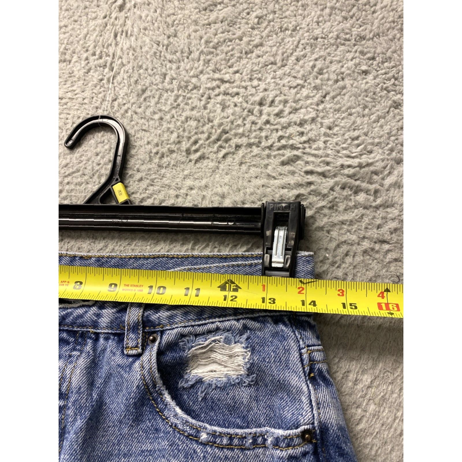 Pacsun PACSun High Rise Baggy Jeans Distressed Jeans 28x25 Blue Womens Jeans Wide-Leg 5-Pocket Distressed PacSun Jessie Size 28" / US 6 / IT 42 - 3 Thumbnail
