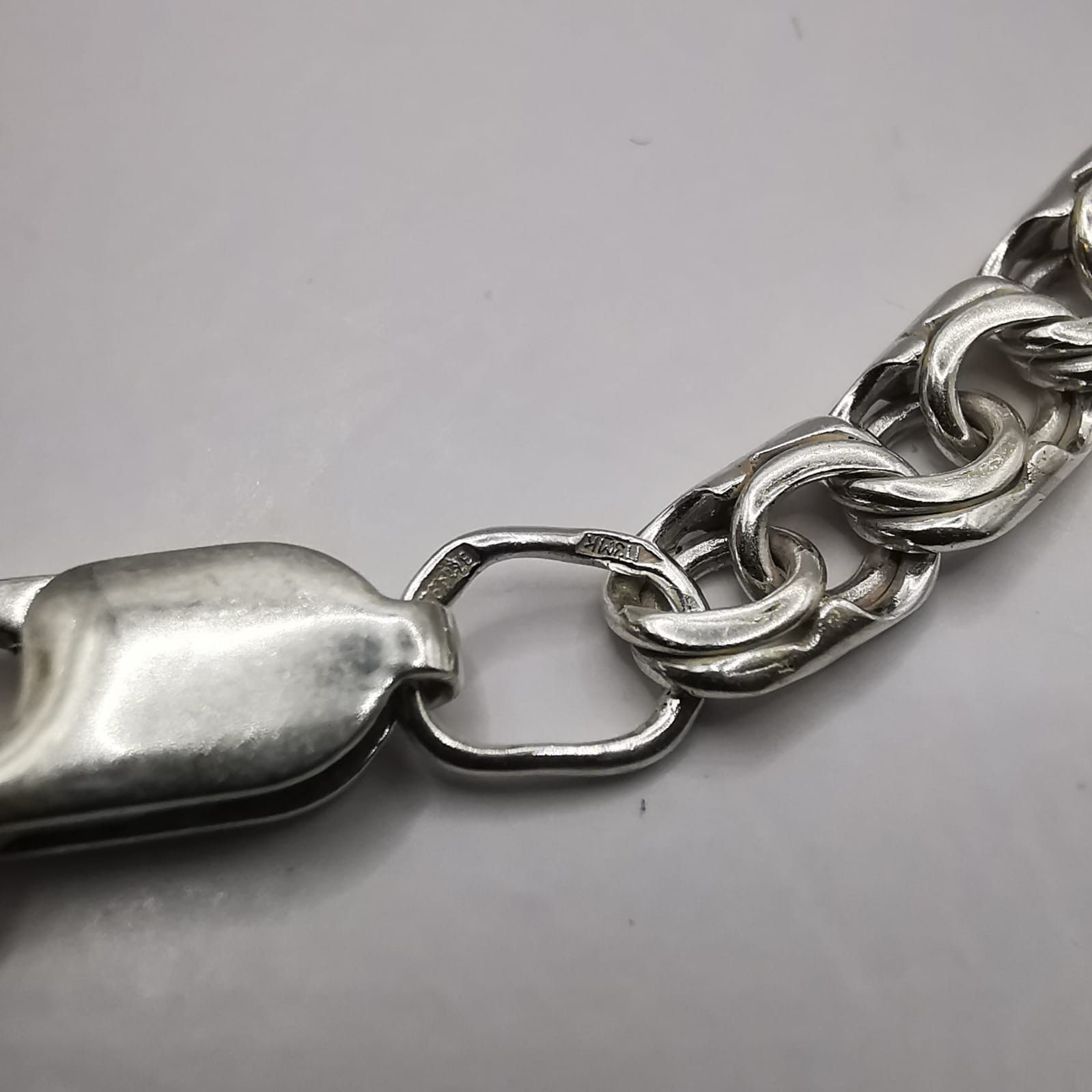 Sterling Silver Vintage Jewelry Chain, 925 Sterling Silver, Signed 17,85g Size ONE SIZE - 6 Thumbnail