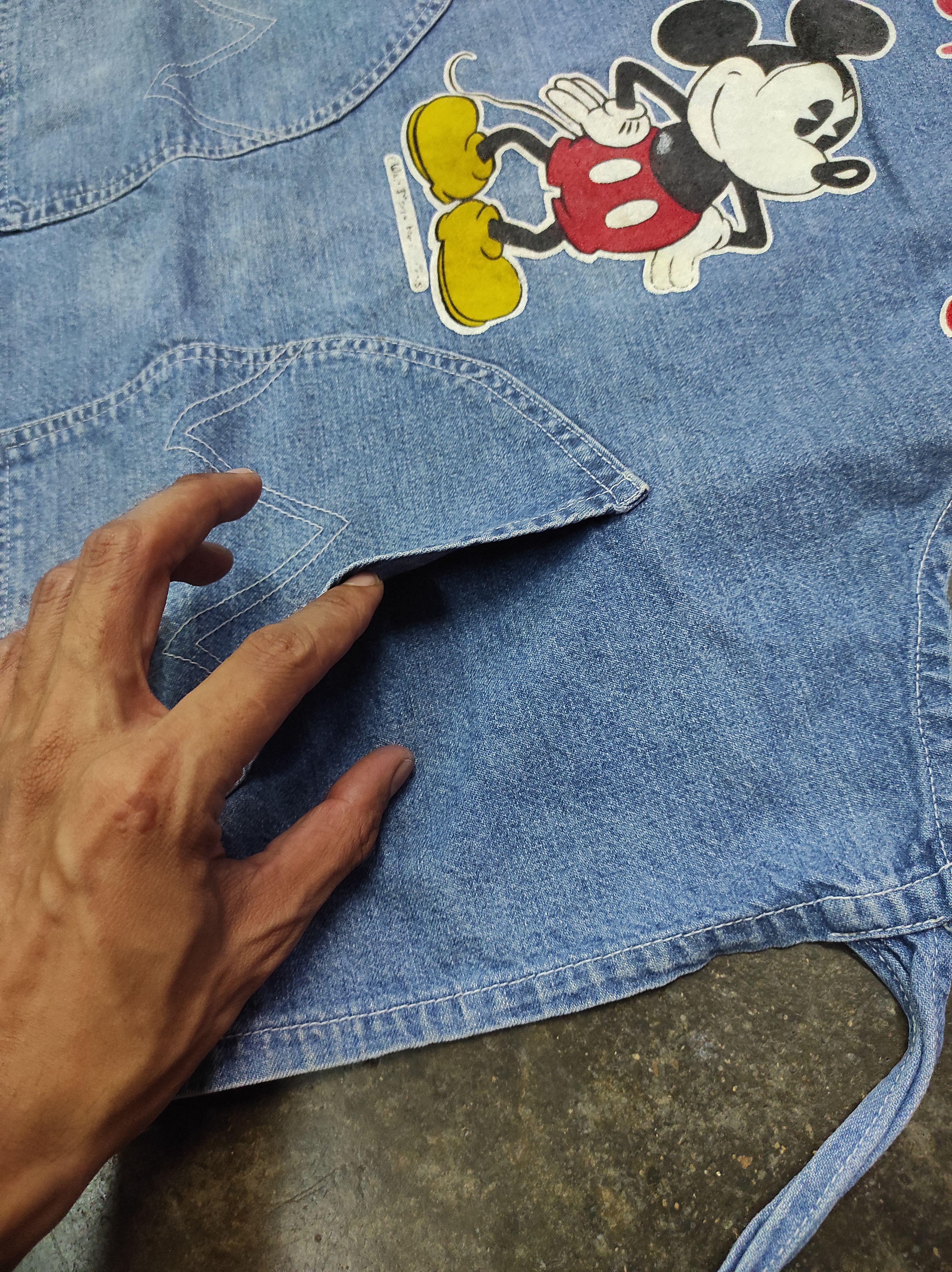 Mickey Mouse VTG DISNEY MICKEY MOUSE DENIM APRON Size US L / EU 52-54 / 3 - 5 Thumbnail