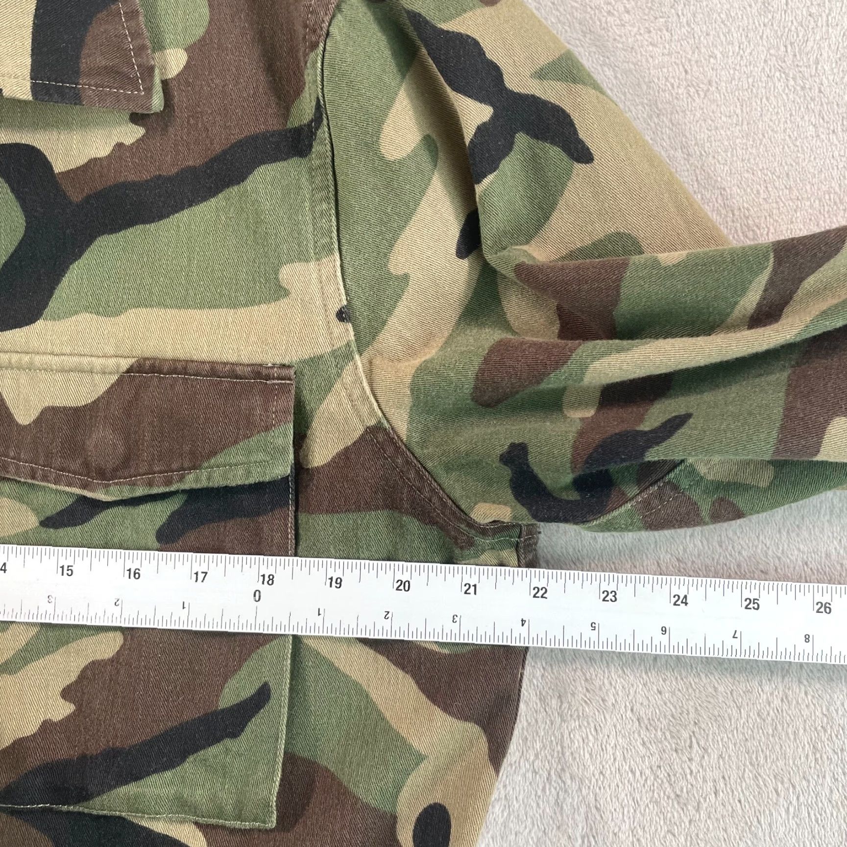 Vince Vince Field Utility Jacket Men L Camouflage Full Zip Snap Japanese Fabric Designer Vintage: No Size US L / EU 52-54 / 3 - 6 Thumbnail