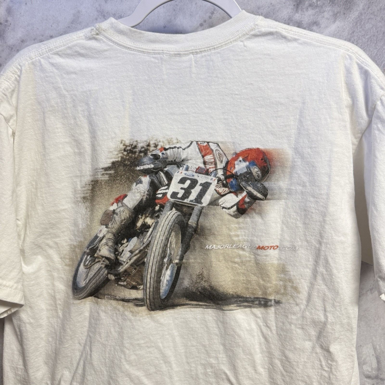 Vintage Vintage Major League Moto Racing T Shirt Mens Large 20.5x27 Size US L / EU 52-54 / 3 - 1 Thumbnail