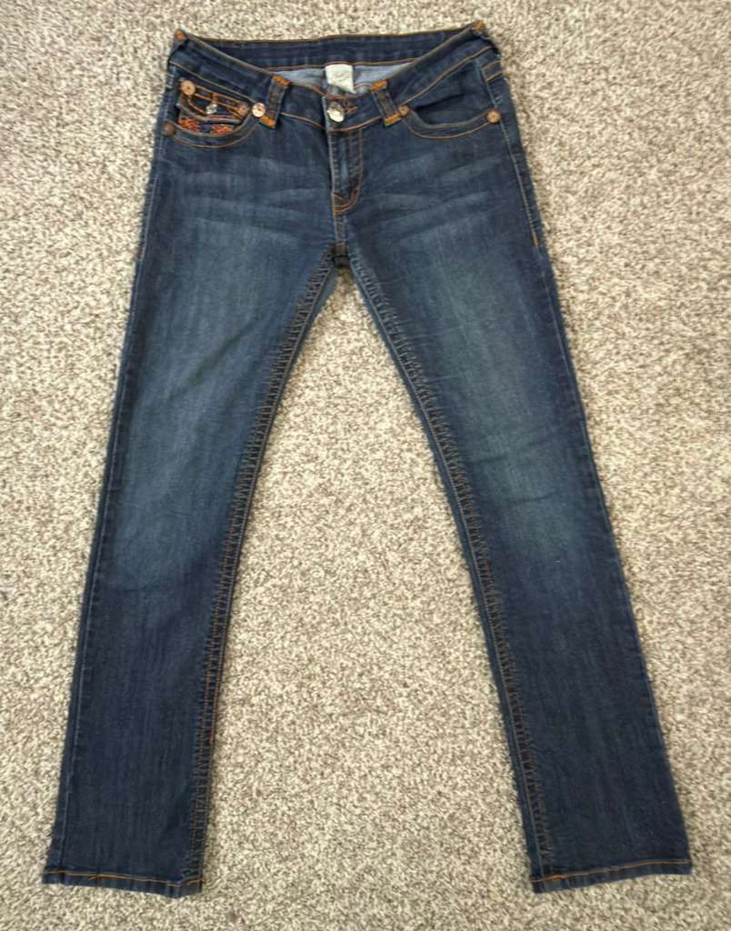 True Religion 🔥 TRUE RELIGION LOW-RISE JEANS SIZE 30 MADE IN USA 🔥 Size 30" / US 8 / IT 44 - 2 Thumbnail