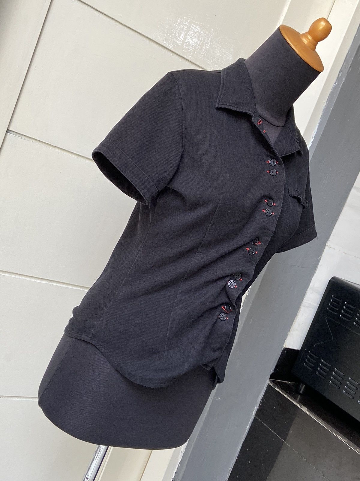 Kansai Yamamoto KANSAI UNIFORM Black T-Shirt Size XS / US 0-2 / IT 36-38 - 6 Thumbnail