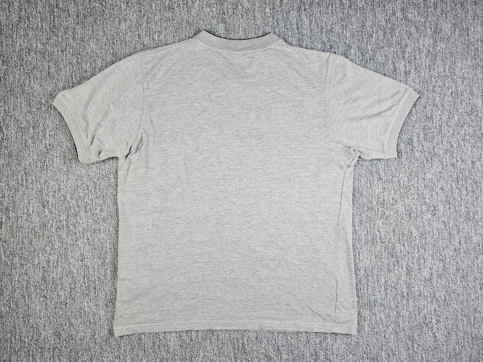 Nike Nike Vintage Y2K Embroidered Swoosh V-Neck Tee Gray Men L Size US L / EU 52-54 / 3 - 3 Thumbnail