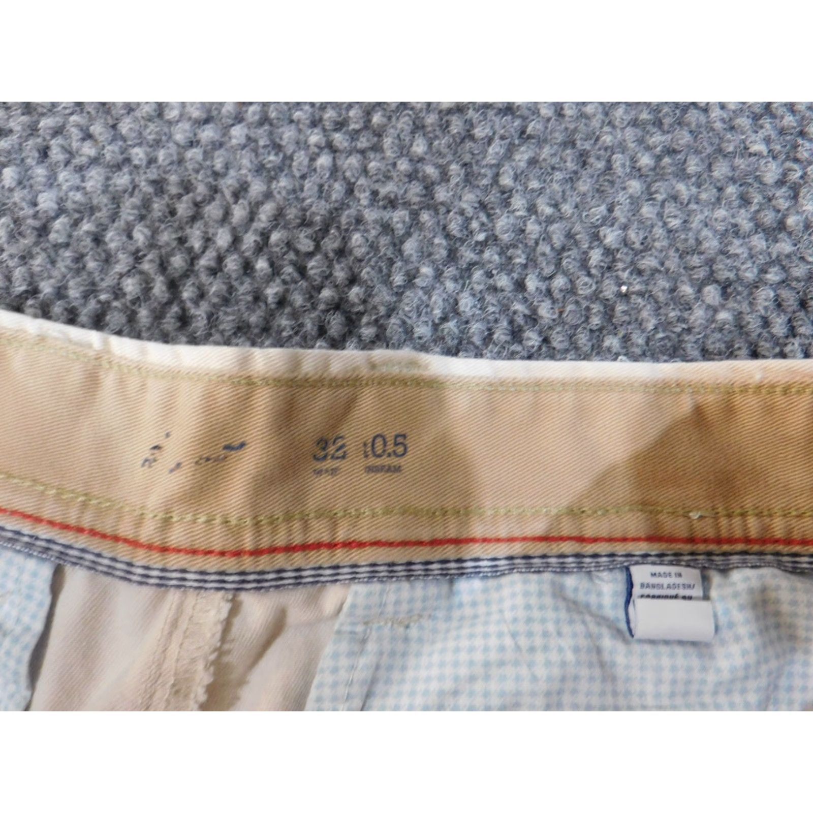 Izod IZOD Short(s) Chino 32 Beige Mens Retro Casual Golf Knit Breathable Logo Front Flat Front Size US 32 / EU 48 - 5 Thumbnail