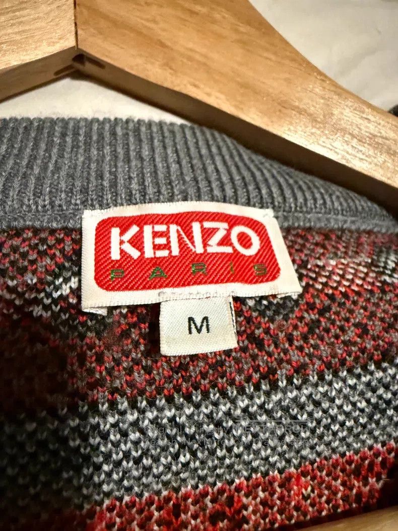 Kenzo Kenzo Knit Sweater, Classic Plaid Design Size US M / EU 48-50 / 2 - 3 Thumbnail