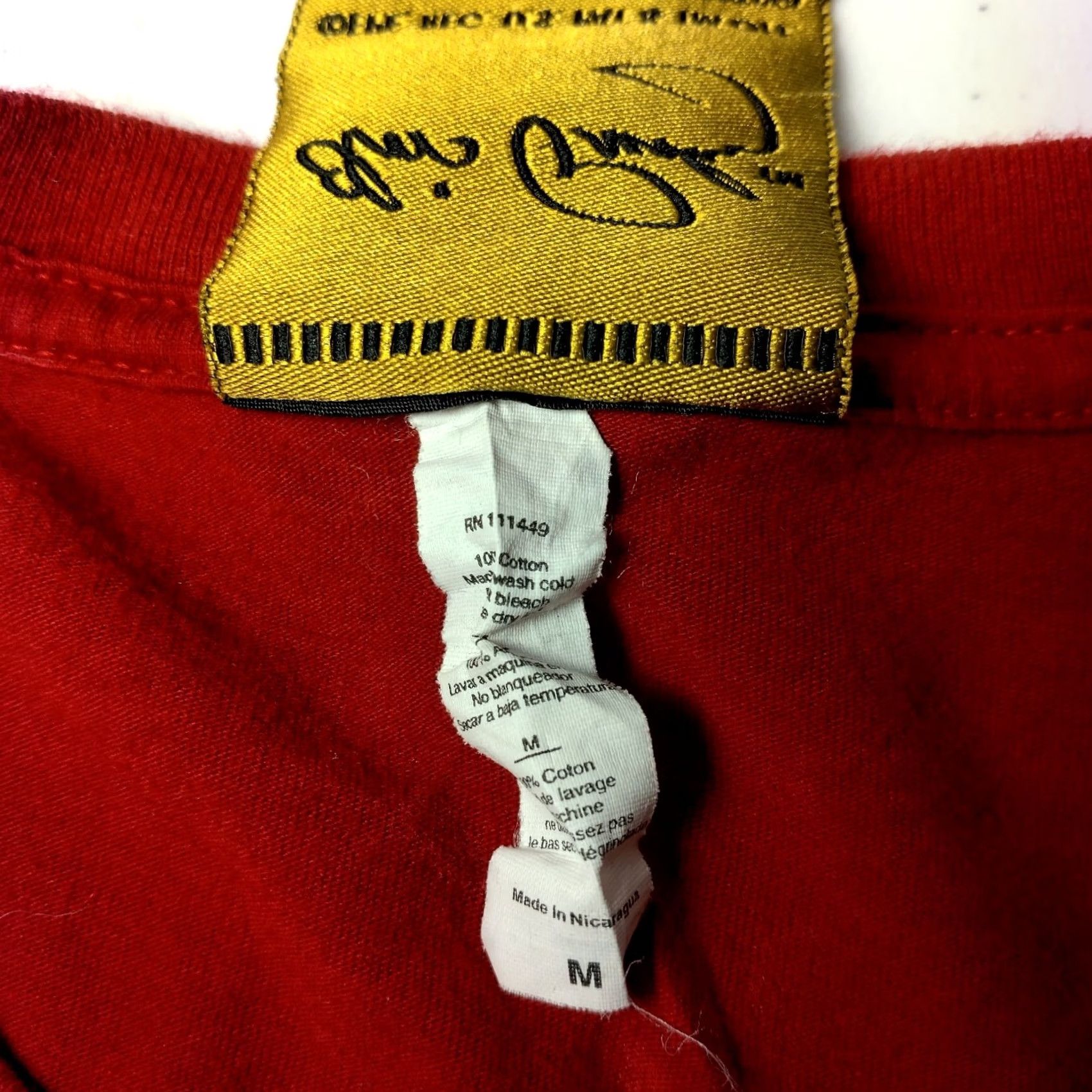 Vintage Elvis Presley Shirt M Red Love Me Tender Las Vegas Shake Rattle And Roll Mens T-Shirt Crew Neck Short Sleeve Cotton Knit Graphic 60s 70s Rock N Roll Size US M / EU 48-50 / 2 - 5 Thumbnail