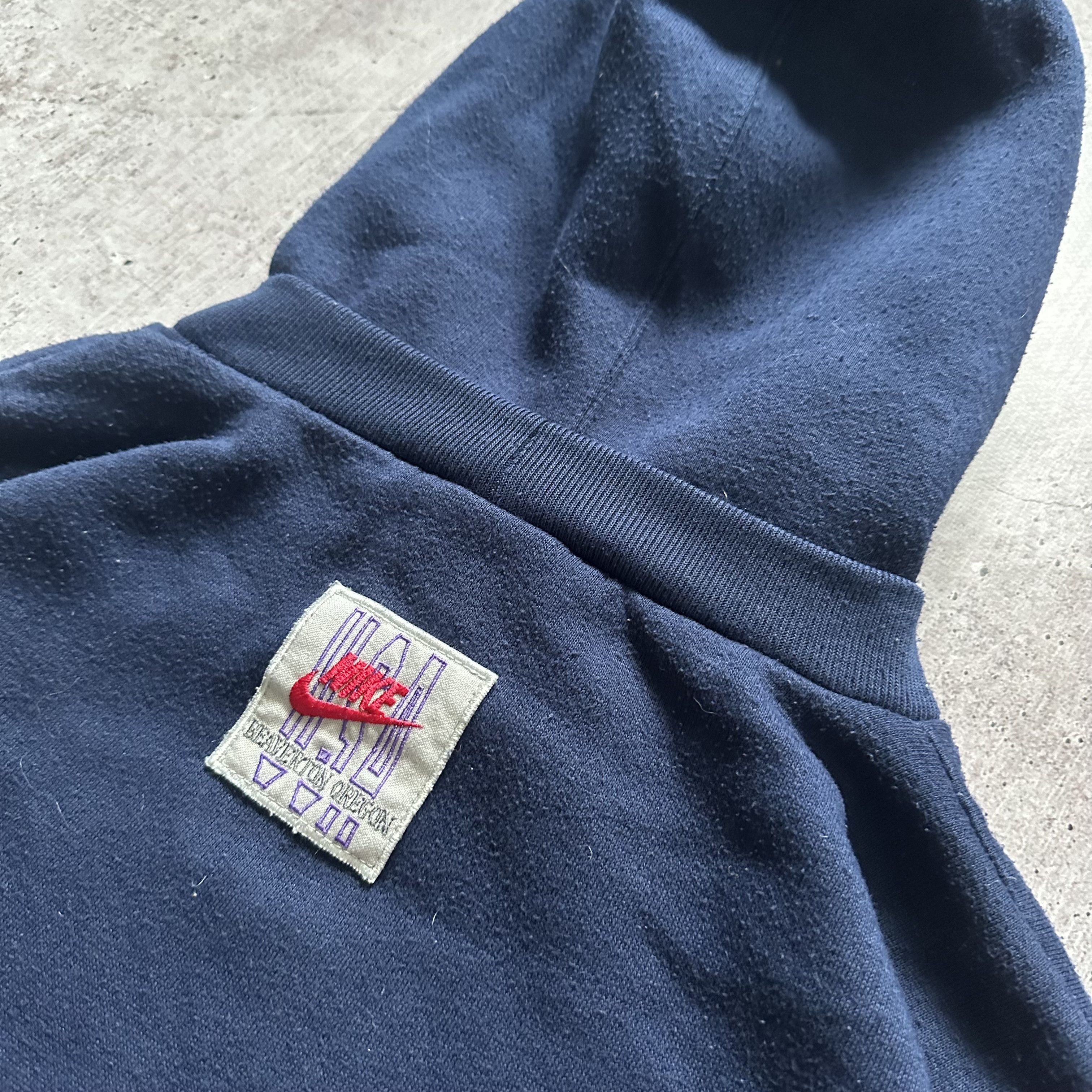 Nike × Vintage Nike 80s VIntage Boxy Baggy Hoodie / Sweatshirt Style Size US S / EU 44-46 / 1 - 6 Thumbnail