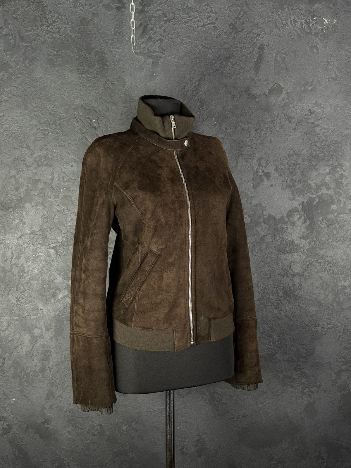 Prada 2000s Prada Brown Shearling Leather Jacket Women's Size L / US 10 / IT 46 - 1 Thumbnail