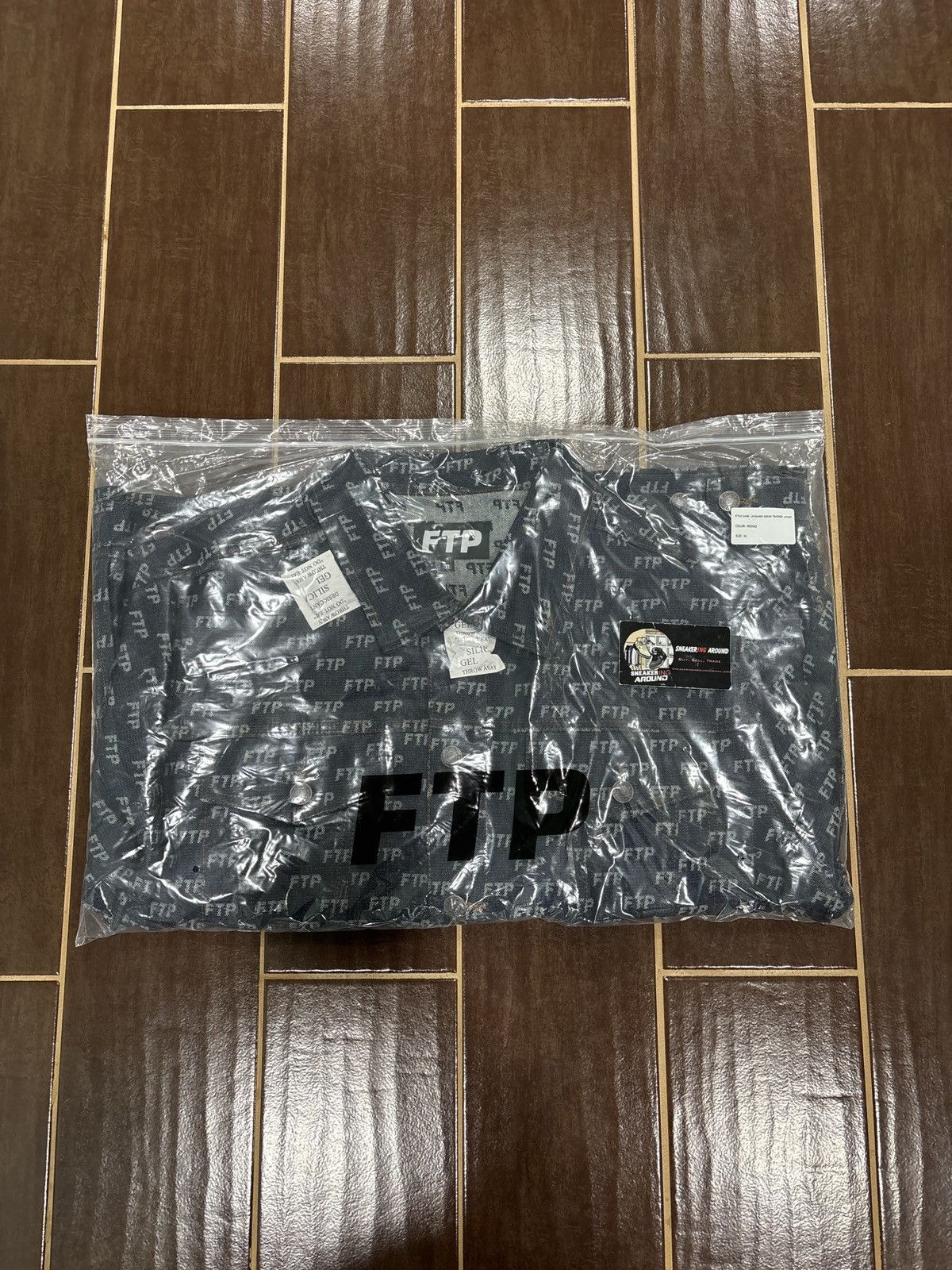 Fuck The Population NEW FTP All Over Jacquard Denim Trucker Jacket Indigo SZ XL Size US XL / EU 56 / 4 - 2 Thumbnail
