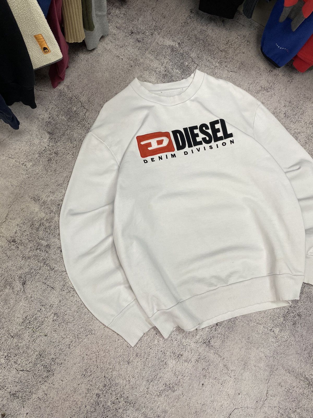 Diesel × Japanese Brand × Vintage Diesel vintage sweatshirt big logo y2k Size US L / EU 52-54 / 3 - 2 Thumbnail