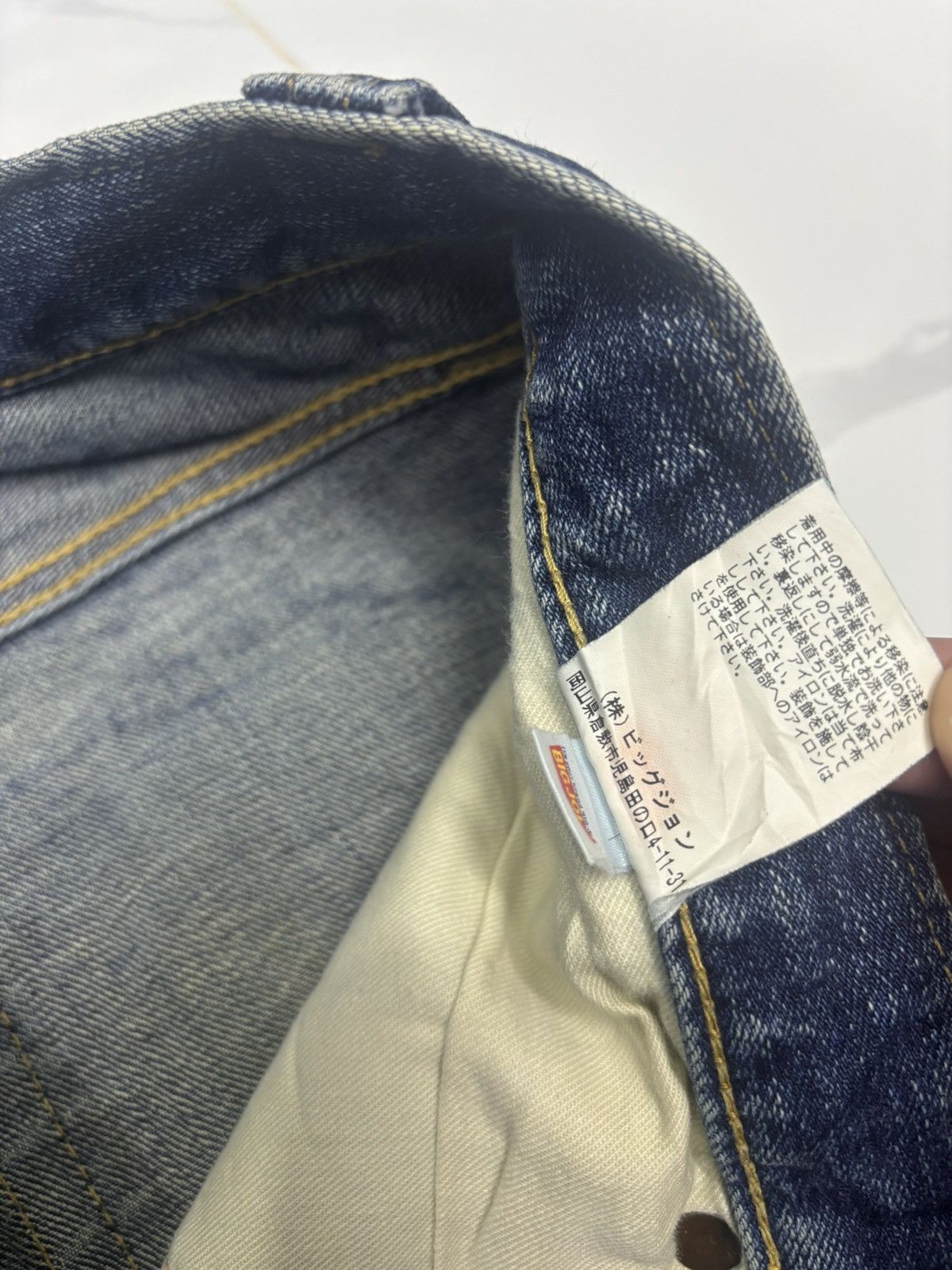 Big John × Japanese Brand × Jean VINTAGE BIG JOHN MADE IN JAPAN DISTRESSED DENIM JEANS Size US 30 / EU 46 - 13 Thumbnail