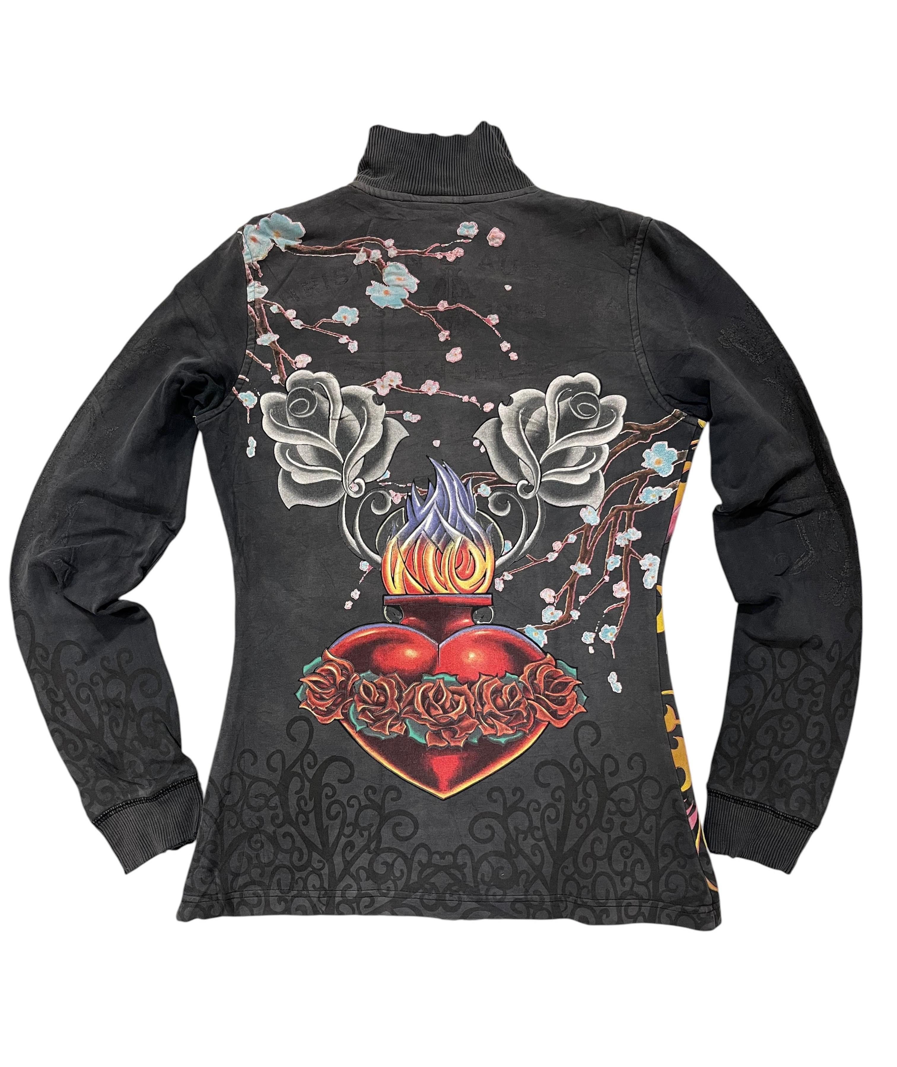 Christian Audigier Christian Audigier By Ed Hardy Full Zip Sweatshirt Size S / US 4 / IT 40 - 3 Thumbnail