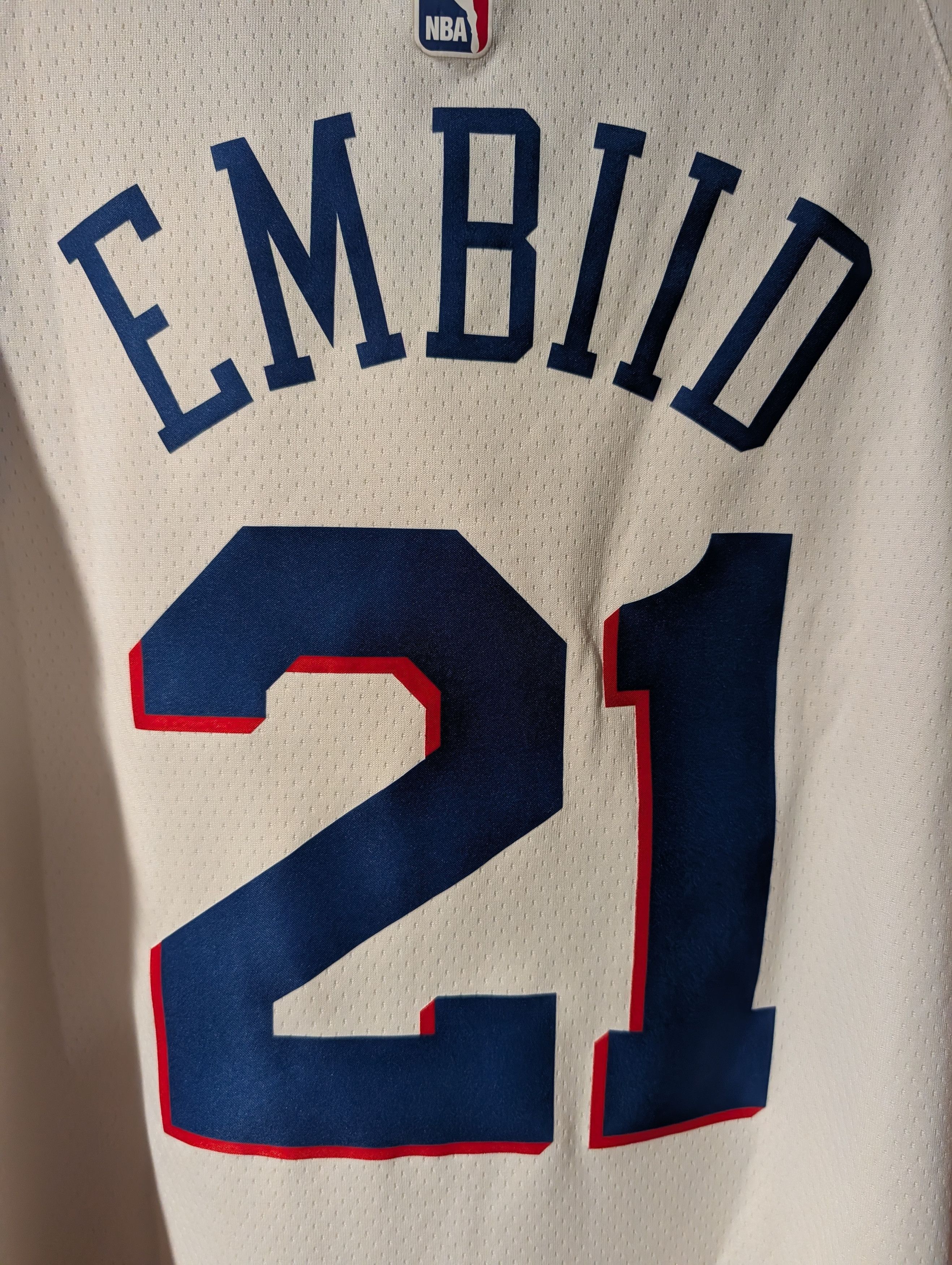 Nike Nike Philadelphia 76ers Joel Embiid #21 NBA Jersey Phila MED Size US M / EU 48-50 / 2 - 7 Thumbnail