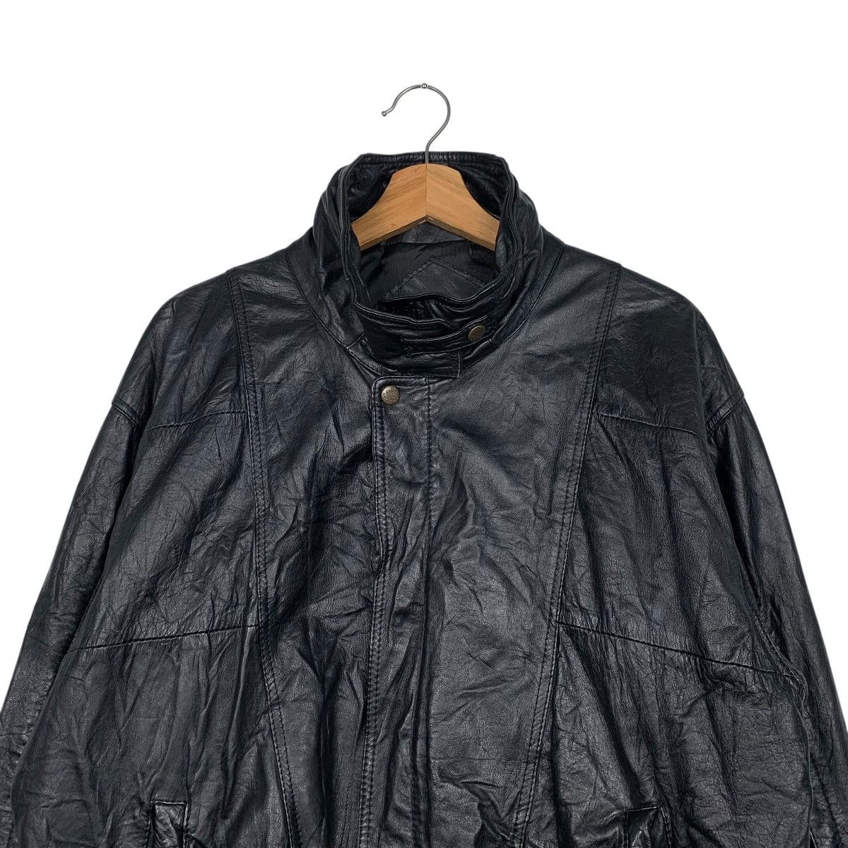 Japanese Brand Valentino Uomo Leather Jacket Size US L / EU 52-54 / 3 - 2 Thumbnail