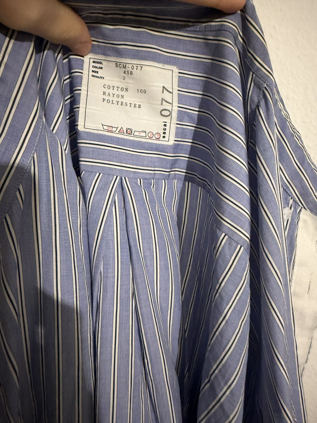 Sacai Sacai Thomas Manson poplin shirt Size US M / EU 48-50 / 2 - 1 Thumbnail