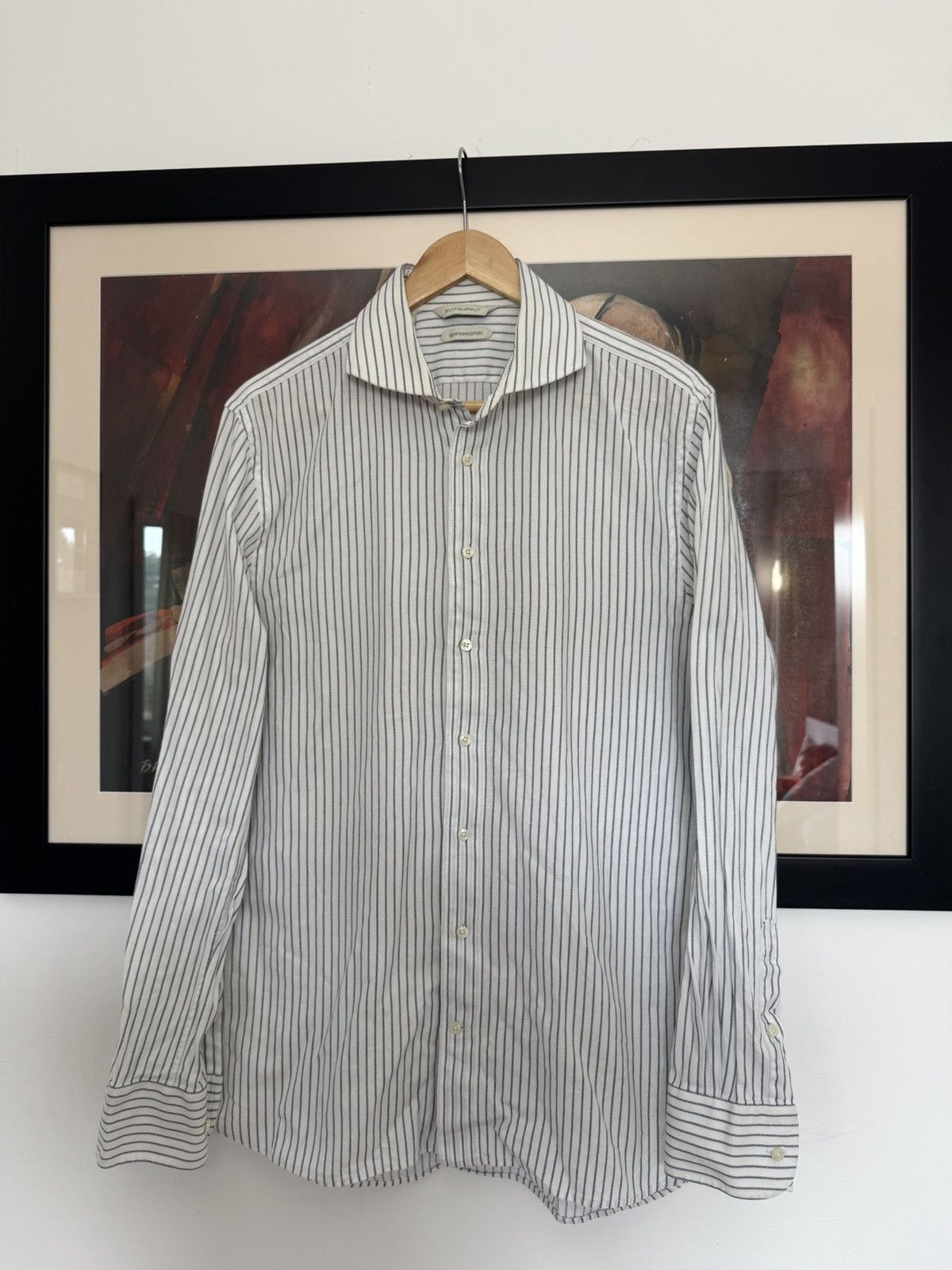 Suitsupply Suitsupply button up casual shirt stripes luxury cotton Size US M / EU 48-50 / 2 - 1 Thumbnail