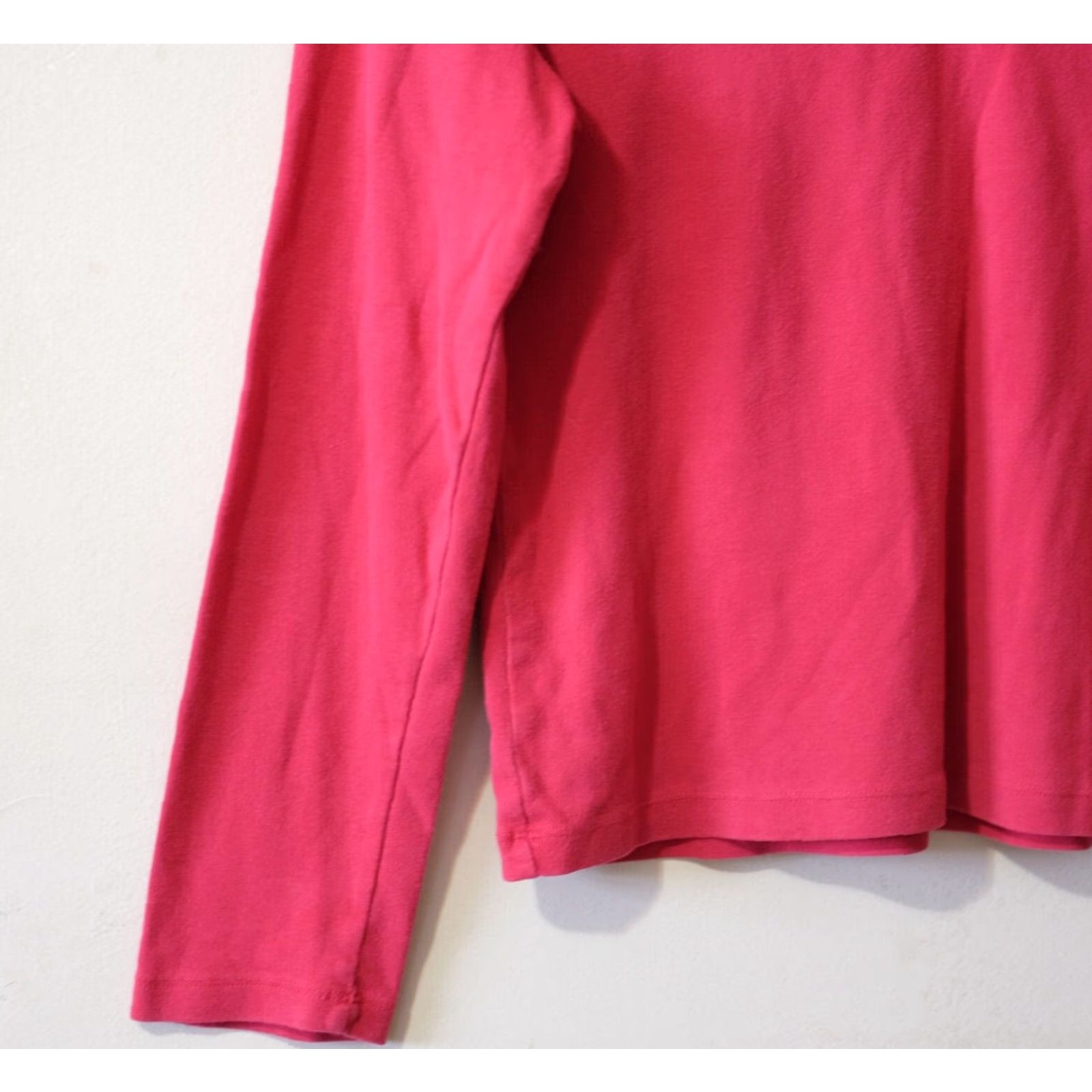 Vintage White Stag V-Neck Top Long Sleeve Red 100% Cotton Women's L Shirts Casual Knit Breathable 100% Cotton Womens S-XL? Size L / US 10 / IT 46 - 3 Thumbnail