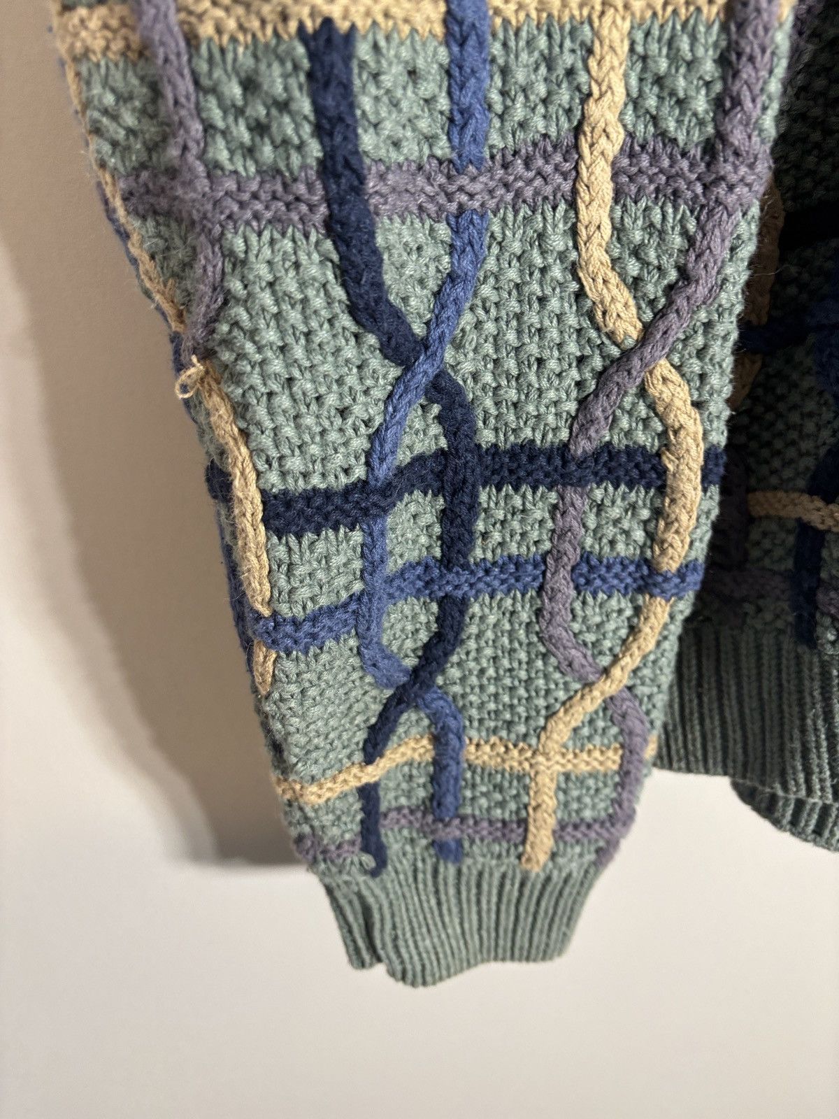 Vintage Vintage Gulf Traders Heavy Cable Knit Sweater Geometric XL Size US XL / EU 56 / 4 - 4 Thumbnail