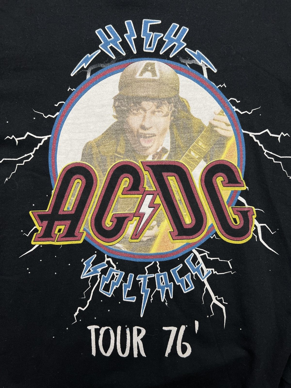 Band Tees Vintage 00s AC/DC Tour ‘76 Rock Band Crewneck Sweatshirt y2k Size US XL / EU 56 / 4 - 5 Thumbnail