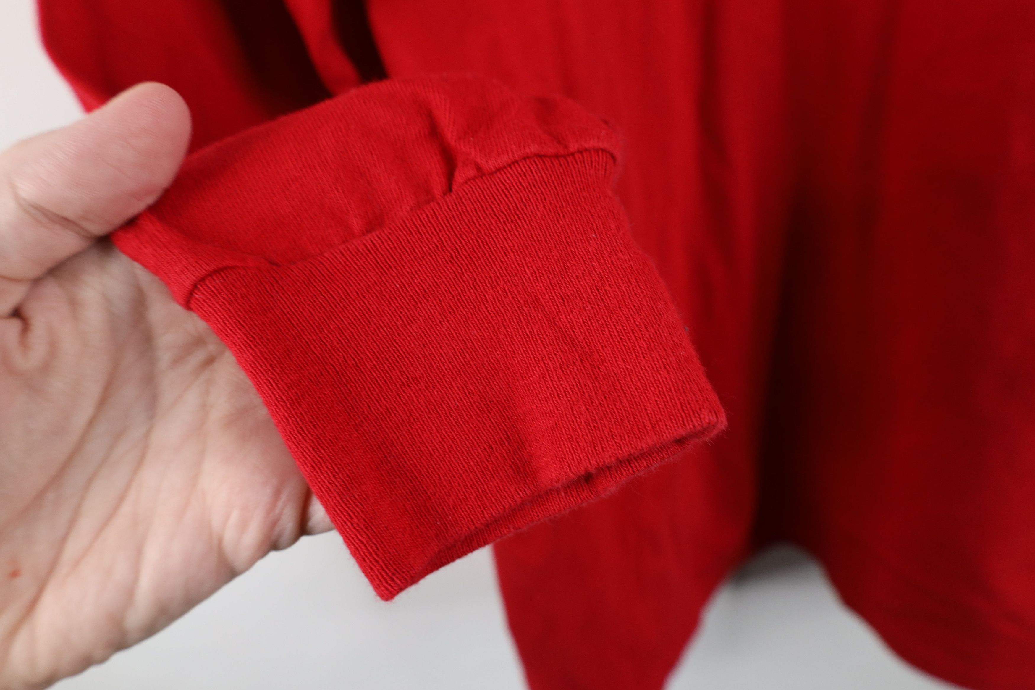 Russell Athletic Vintage 90s Russell Athletic Long Sleeve T-Shirt Cotton Red Size US L / EU 52-54 / 3 - 7 Thumbnail