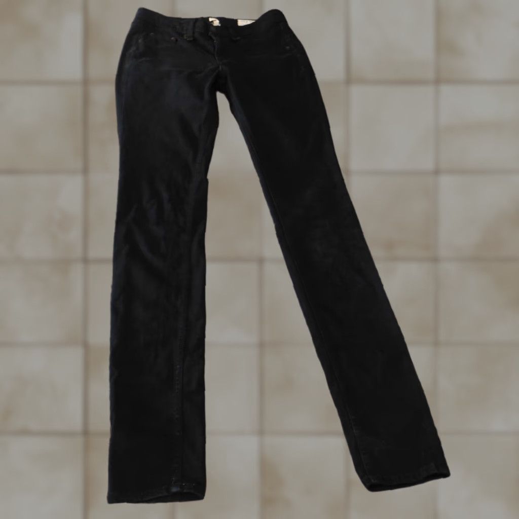 Rag & Bone rag bone jeans women size 25 legging black stretch denim retro Size 42" / US 20 - 1 Thumbnail