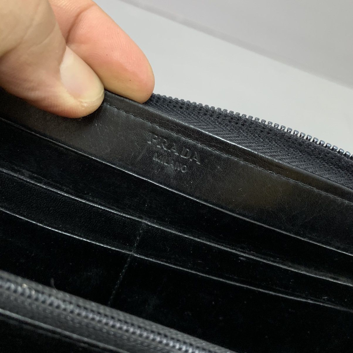 Prada Prada Leather Long Wallet Size ONE SIZE - 11 Thumbnail