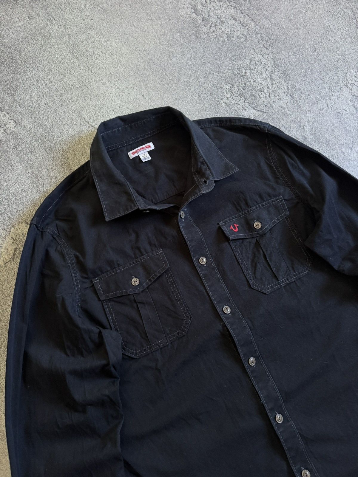 True Religion True Religion L/size UTLTY shirt button up long sleeve LGB Size US L / EU 52-54 / 3 - 2 Thumbnail