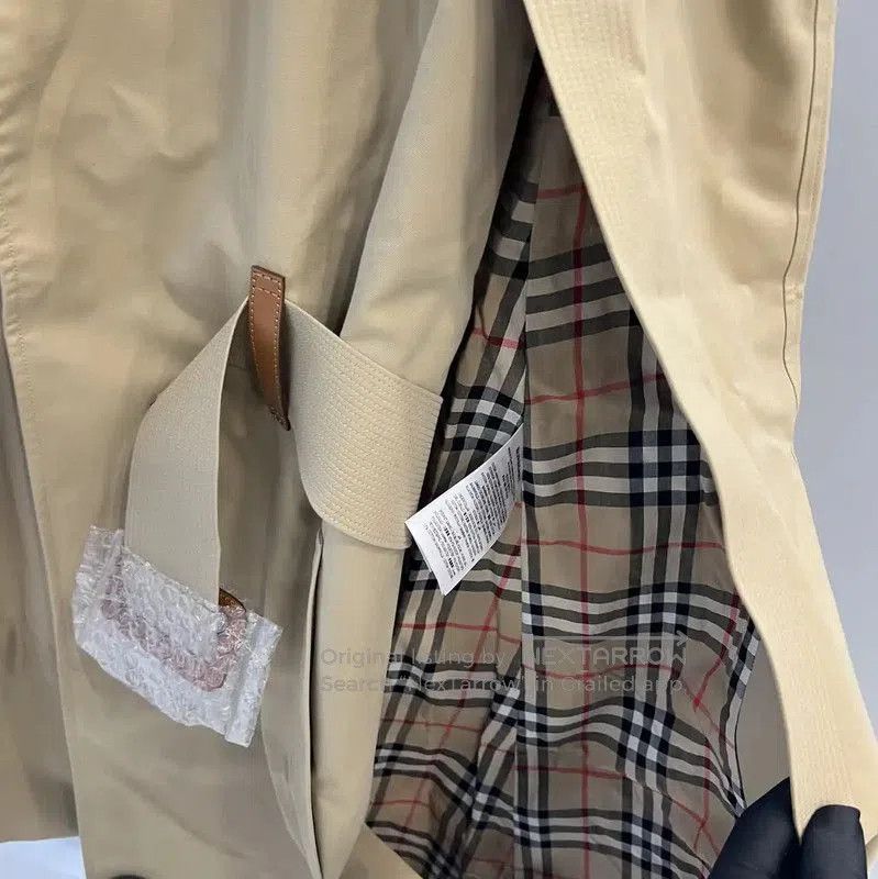 Burberry Burberry Khaki Long Trench Coat for Women. Size S / US 4 / IT 40 - 4 Thumbnail