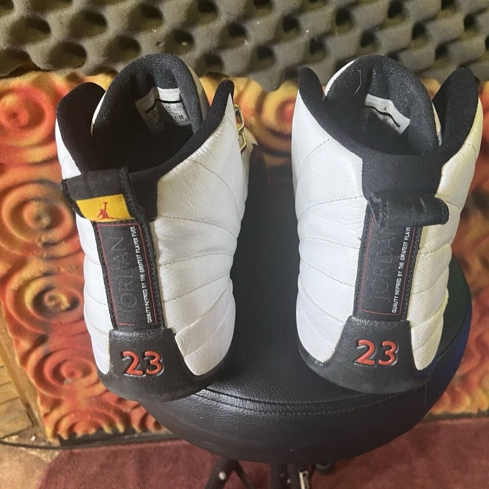 Nike Air Jordan 12 Retro Taxi 2013 130690-125 VNDS 12 Mens Size US 12 / EU 45 - 3 Thumbnail