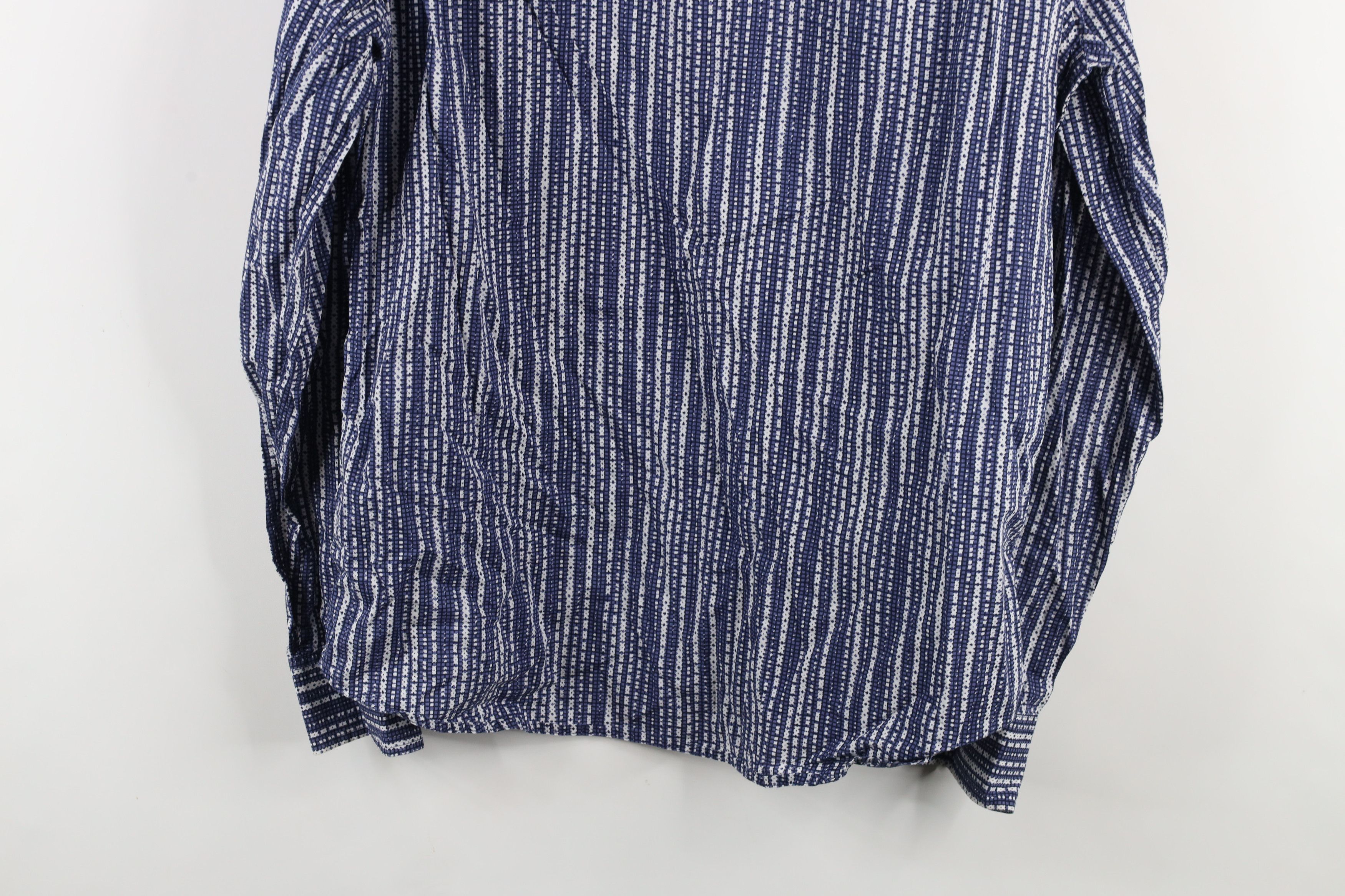 Armani Exchange × Vintage Armani Exchange Geometric Long Sleeve Collared Button Shirt Size US XL / EU 56 / 4 - 10 Thumbnail