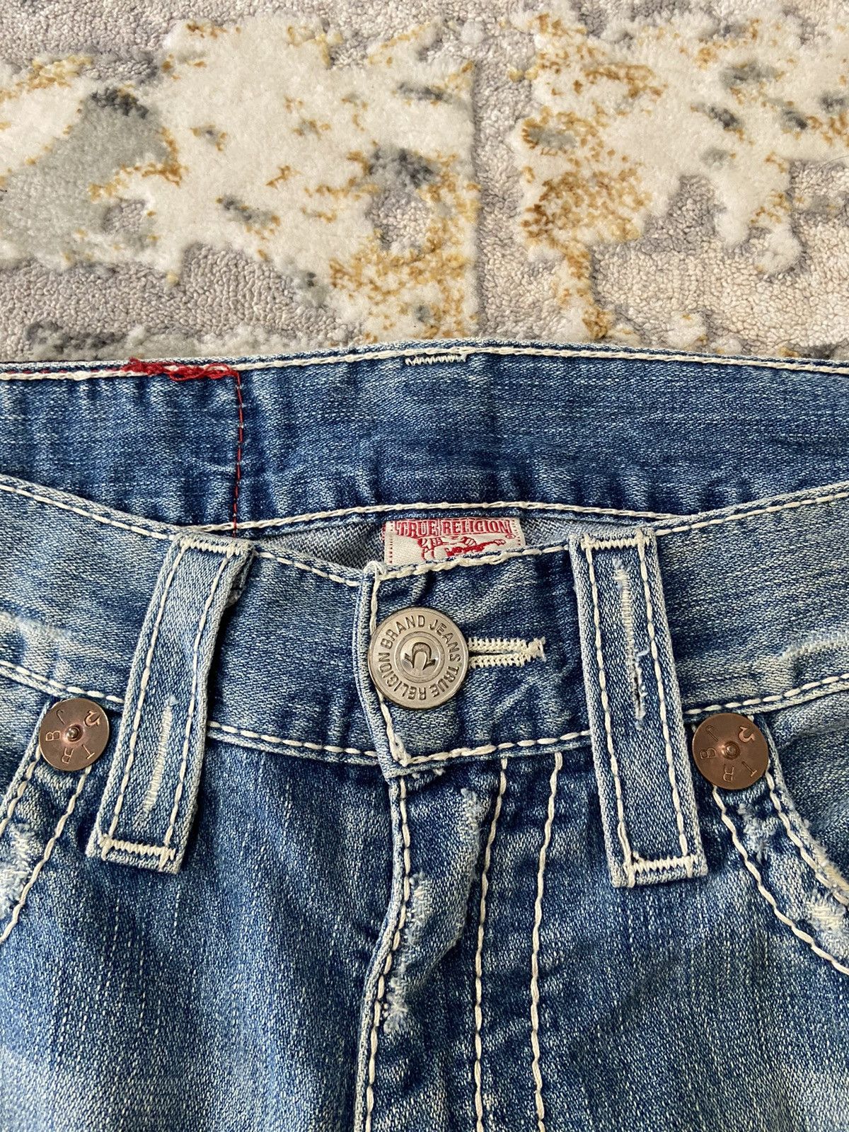 If Six Was Nine × Other × True Religion Y2K REVIVAL FLARE WASH DENIM JEANS Size US 34 / EU 50 - 12 Thumbnail