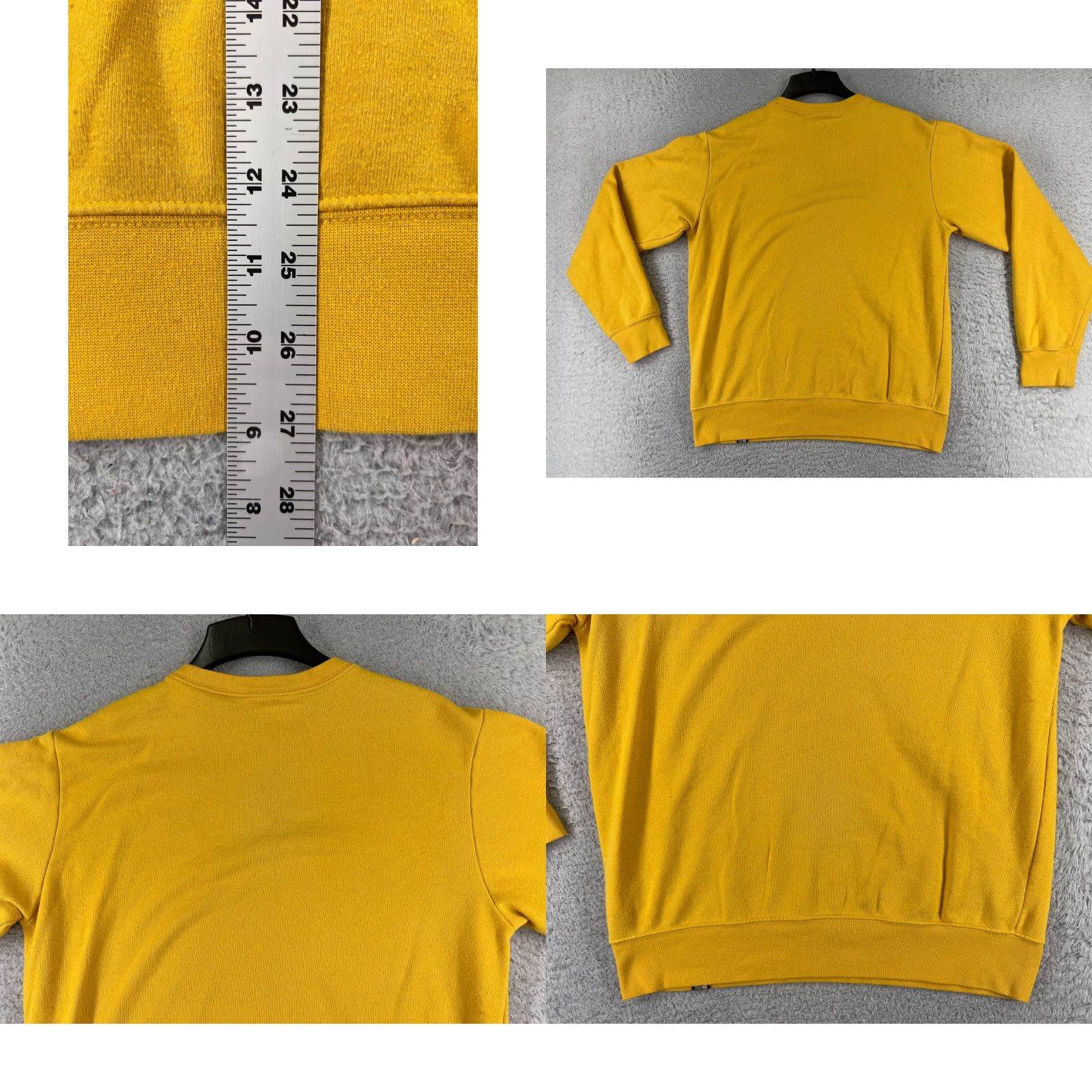 The North Face The North Face Sweater Men Medium Yellow Pullover Crew Neck Cotton Fleece Embroidered Logo Sweater | Mens | Regular Fit - Yellow | 90s? Size US M / EU 48-50 / 2 - 9 Thumbnail